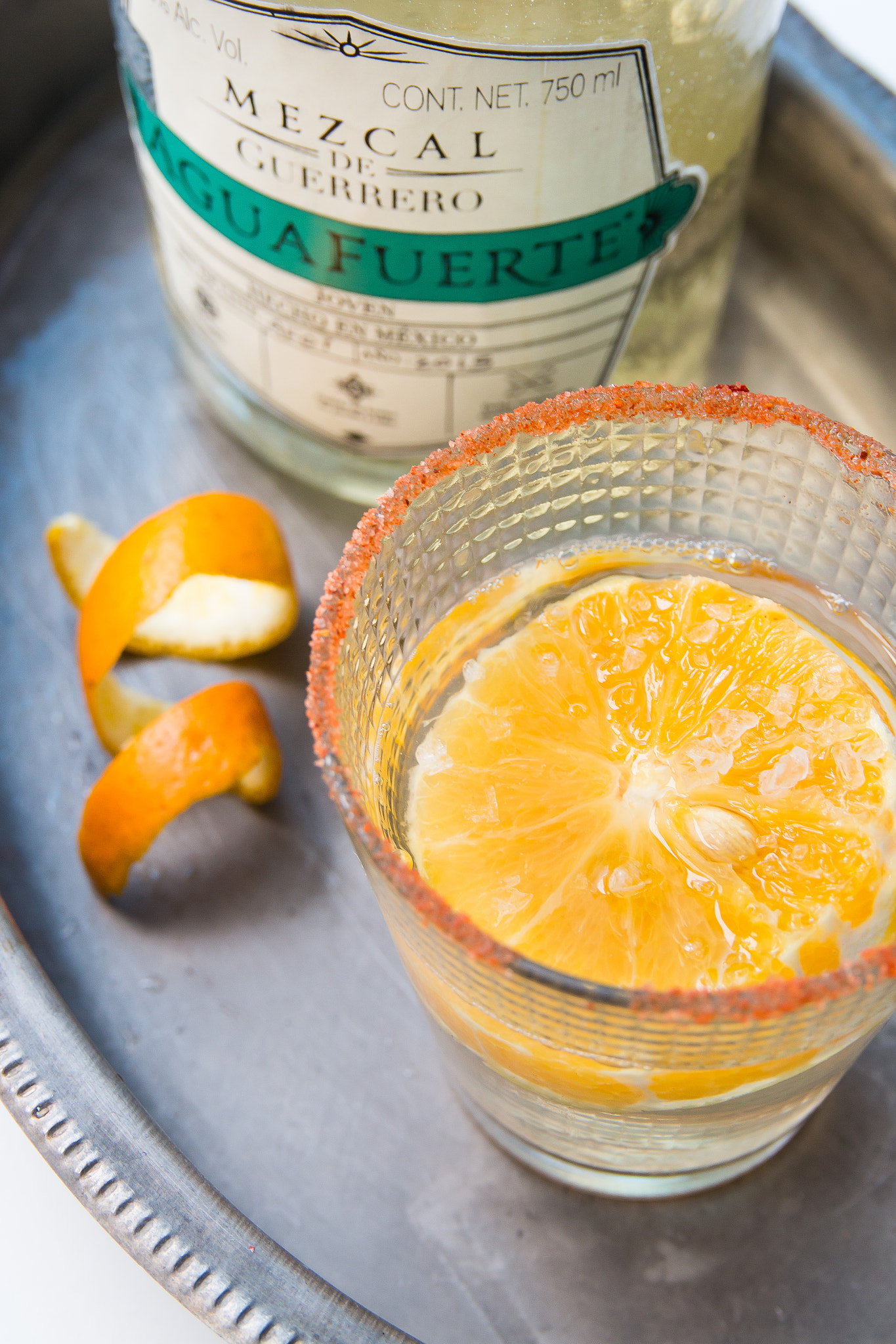 Canon EOS 70D + Sigma 18-50mm f/2.8 Macro sample photo. Orange drink of mezcal photography