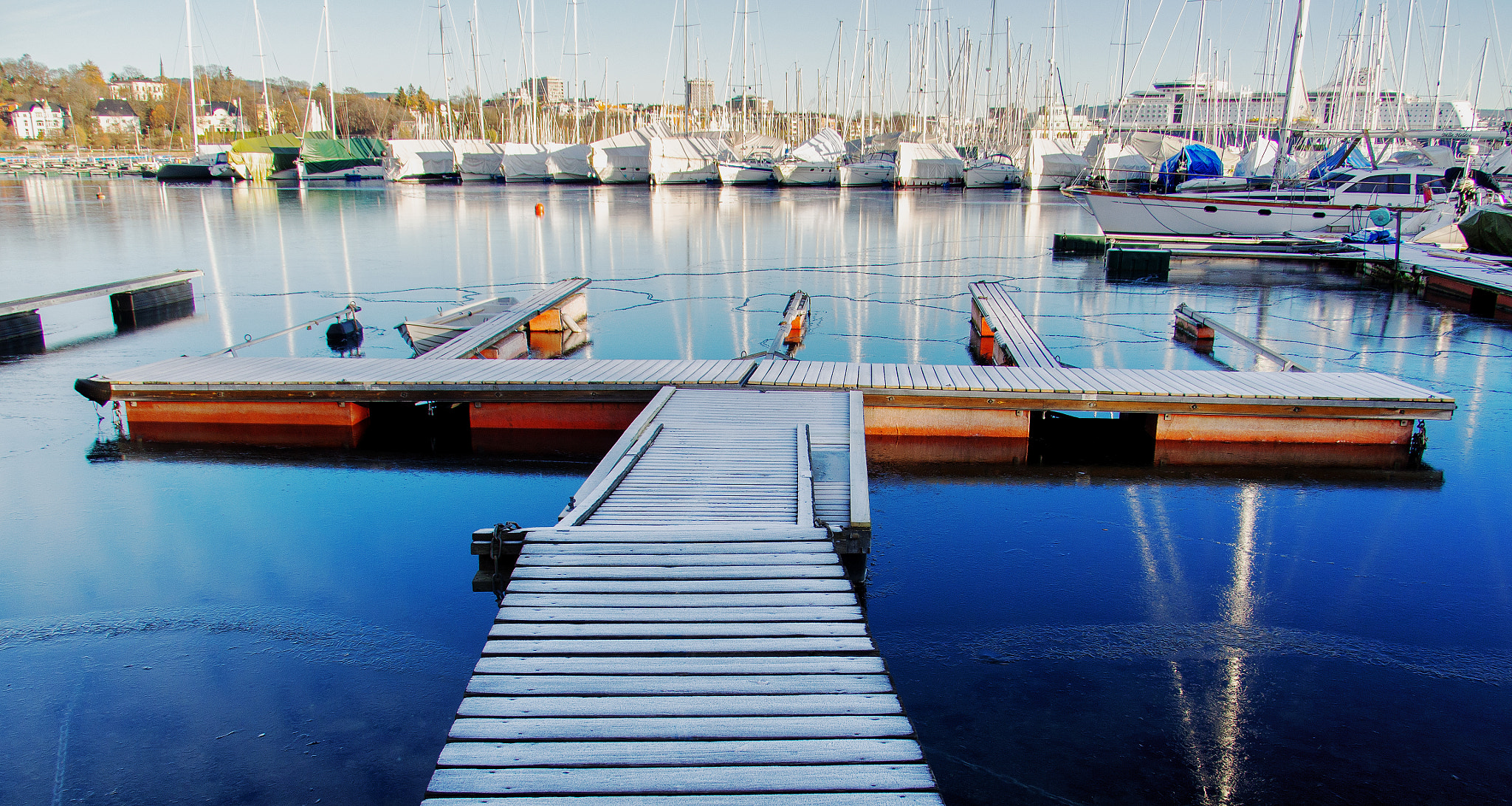 Tamron 14-150mm F3.5-5.8 Di III sample photo. Empty pier at bygdøy, oslo photography
