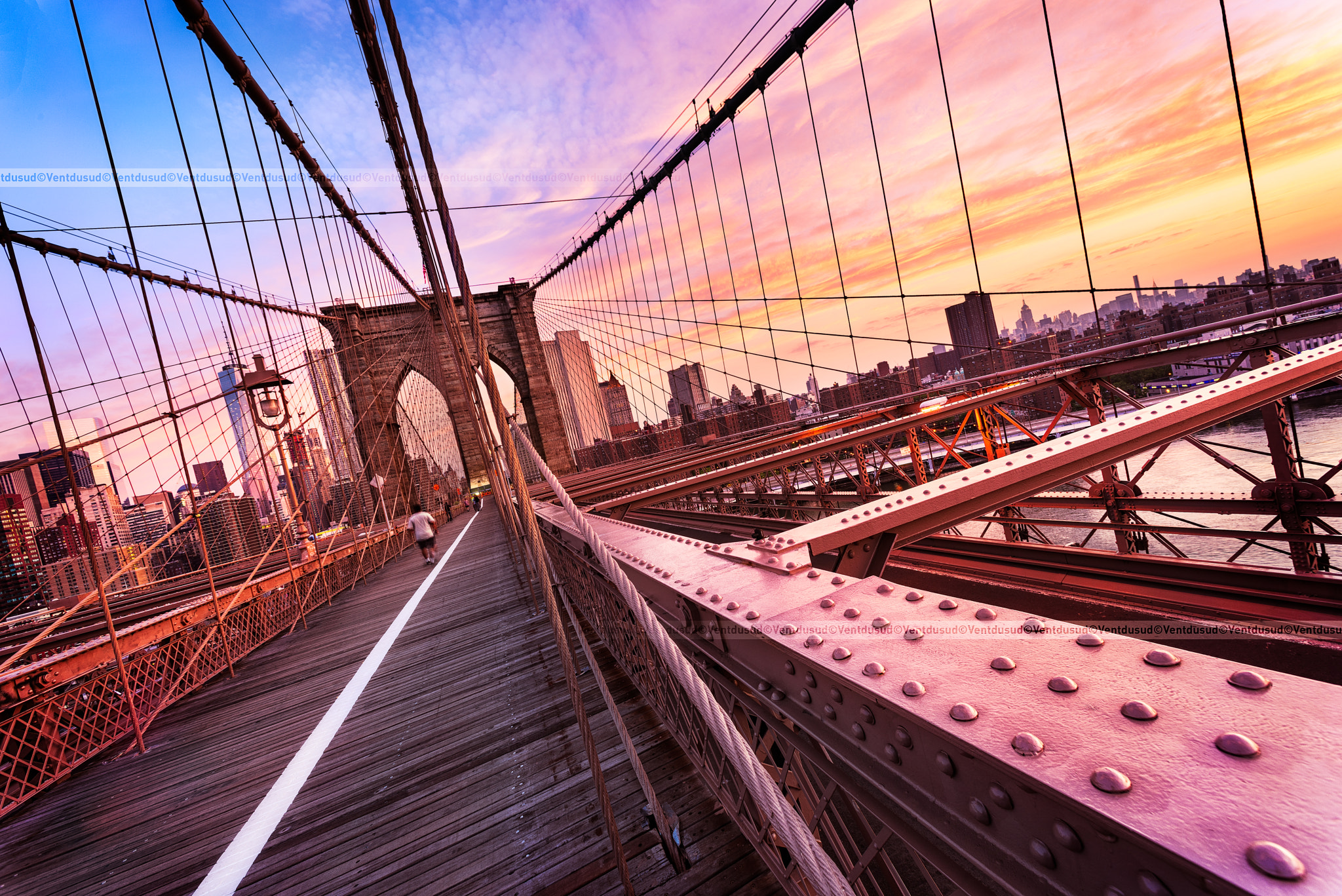 Nikon D810 + Nikon AF Nikkor 14mm F2.8D ED sample photo. Brooklyn bridge in new york city photography