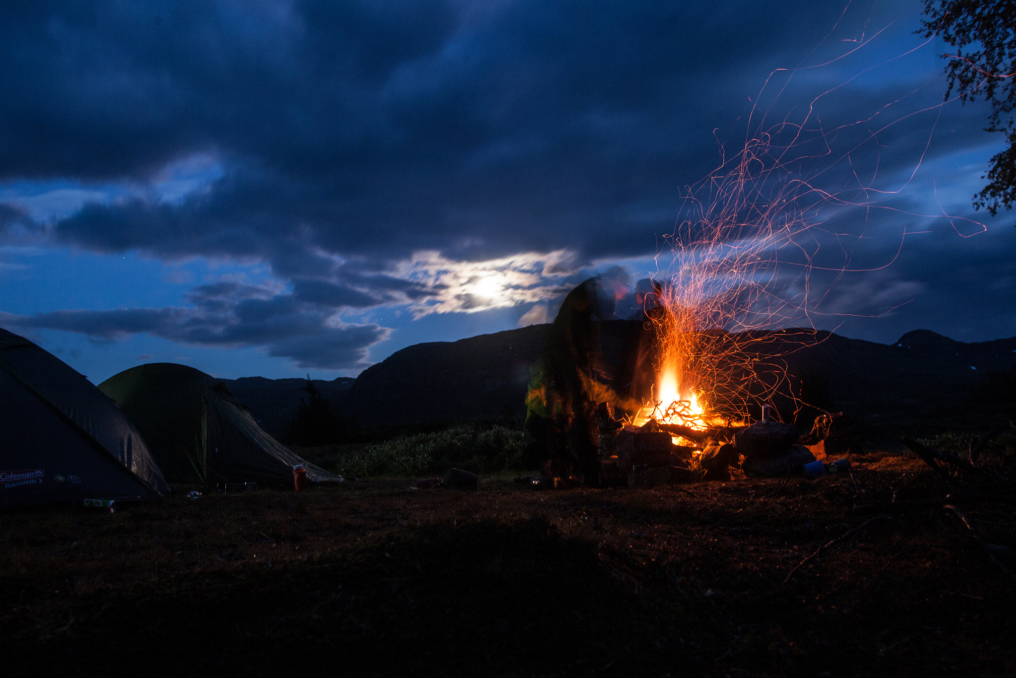 Canon EOS 5D Mark II + Sigma 28mm f/1.8 DG Macro EX sample photo. Moon and ghosts photography