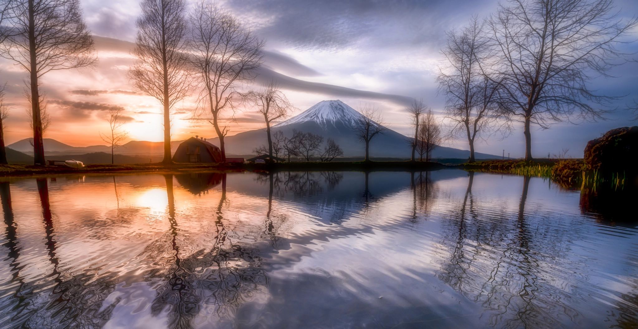Nikon AF-S Nikkor 18-35mm F3.5-4.5G ED sample photo. Mt. fuji with reflection photography