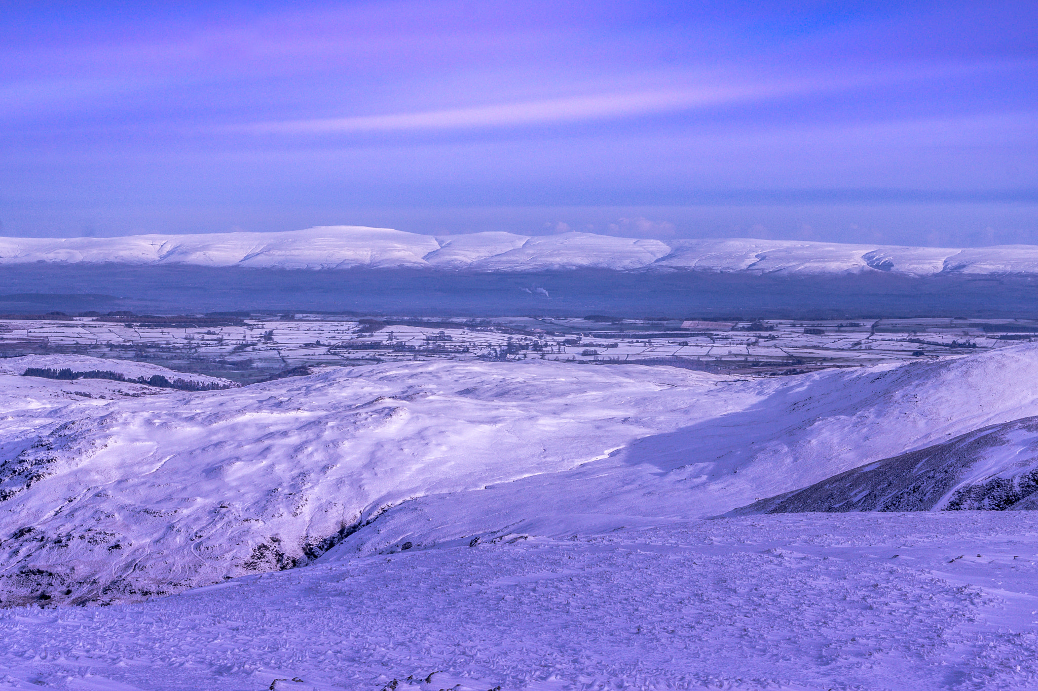 24-70mm F4 ZA OSS sample photo. Distant pennines. photography