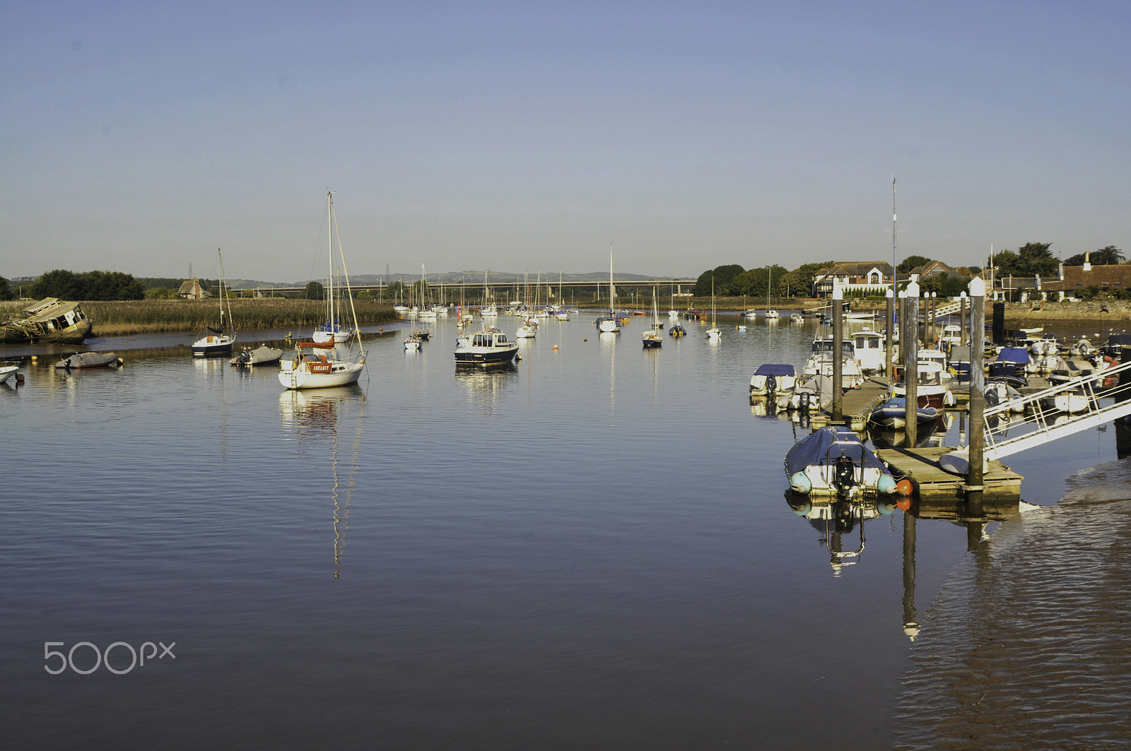 Nikon D300 + Tamron AF 28-300mm F3.5-6.3 XR Di VC LD Aspherical (IF) Macro sample photo. Up the river exe from topsham photography