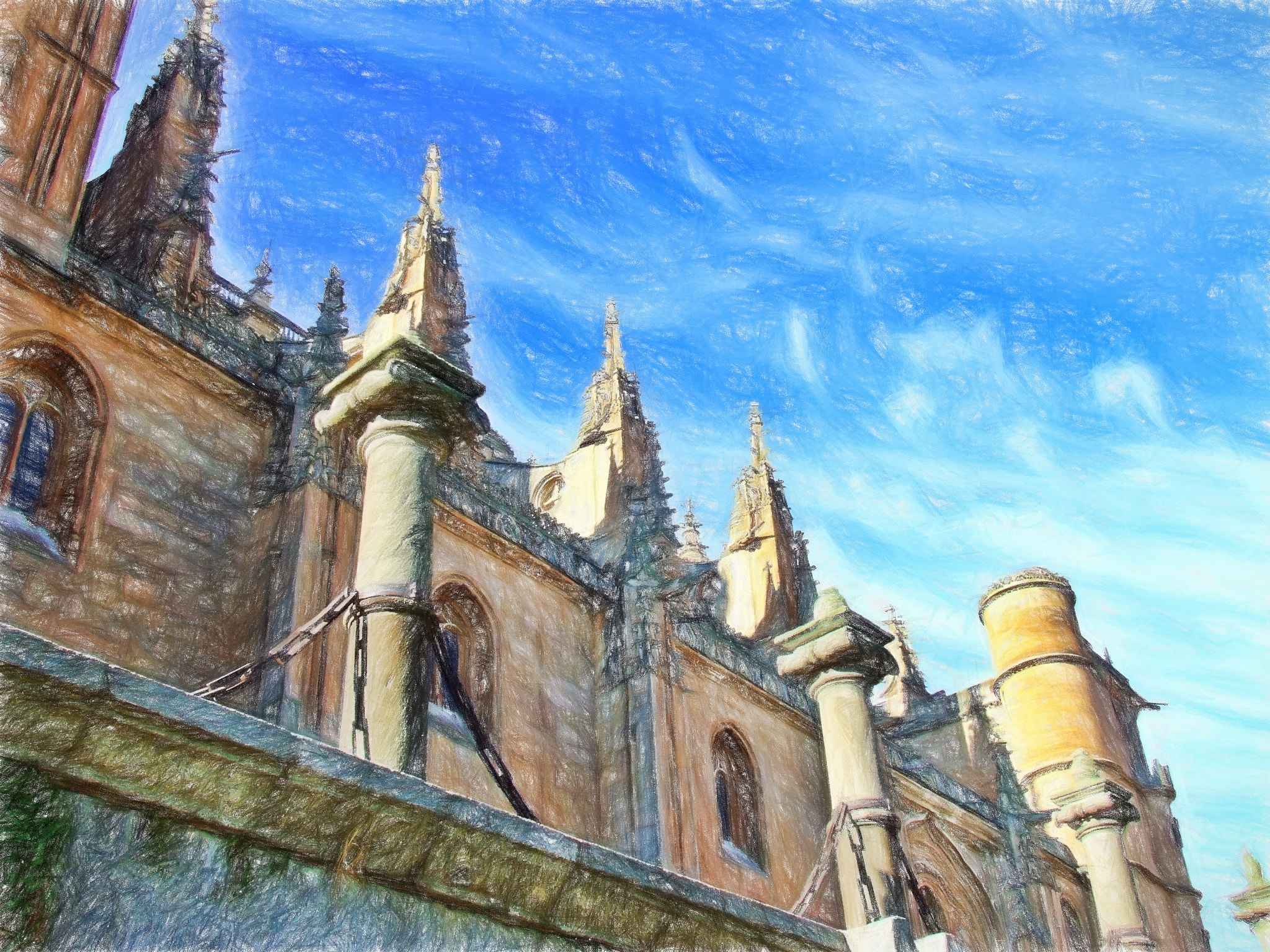 Fujifilm FinePix S5200 sample photo. Painting series: salamanca cathedral photography