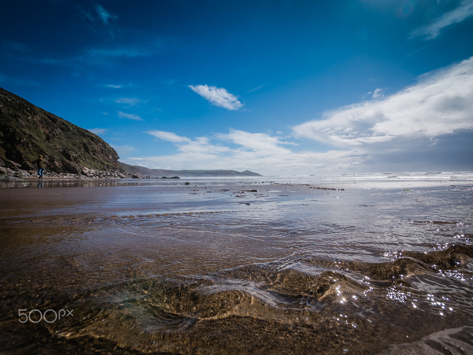 Panasonic Lumix G Vario 7-14mm F4 ASPH sample photo. Ripples on treganhawk beach photography