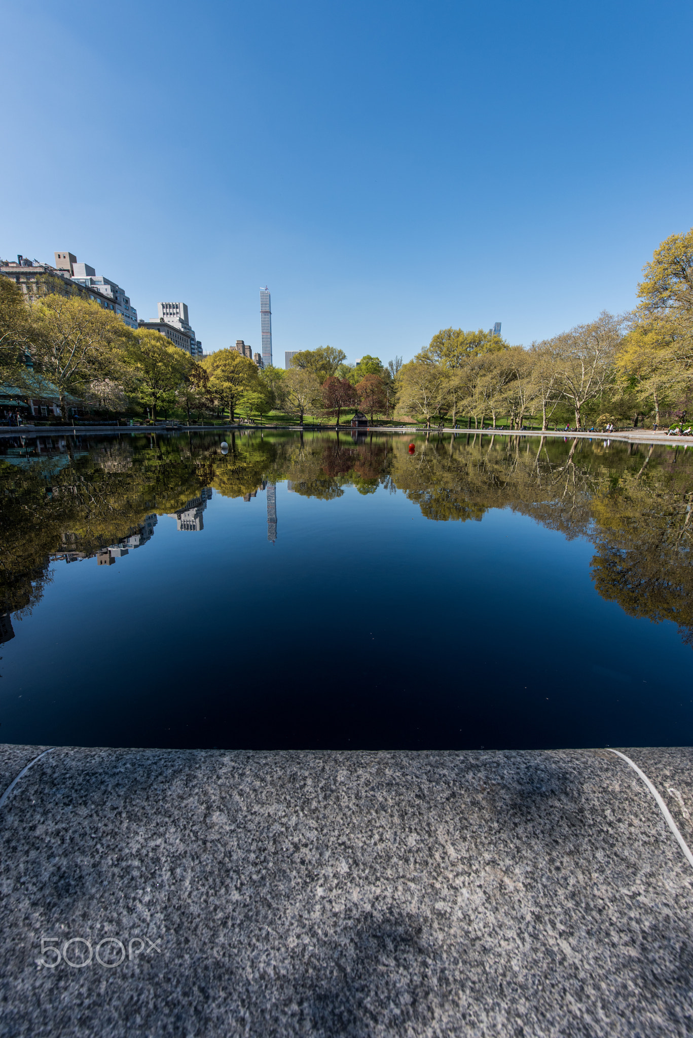 Central Park Lake Reflection