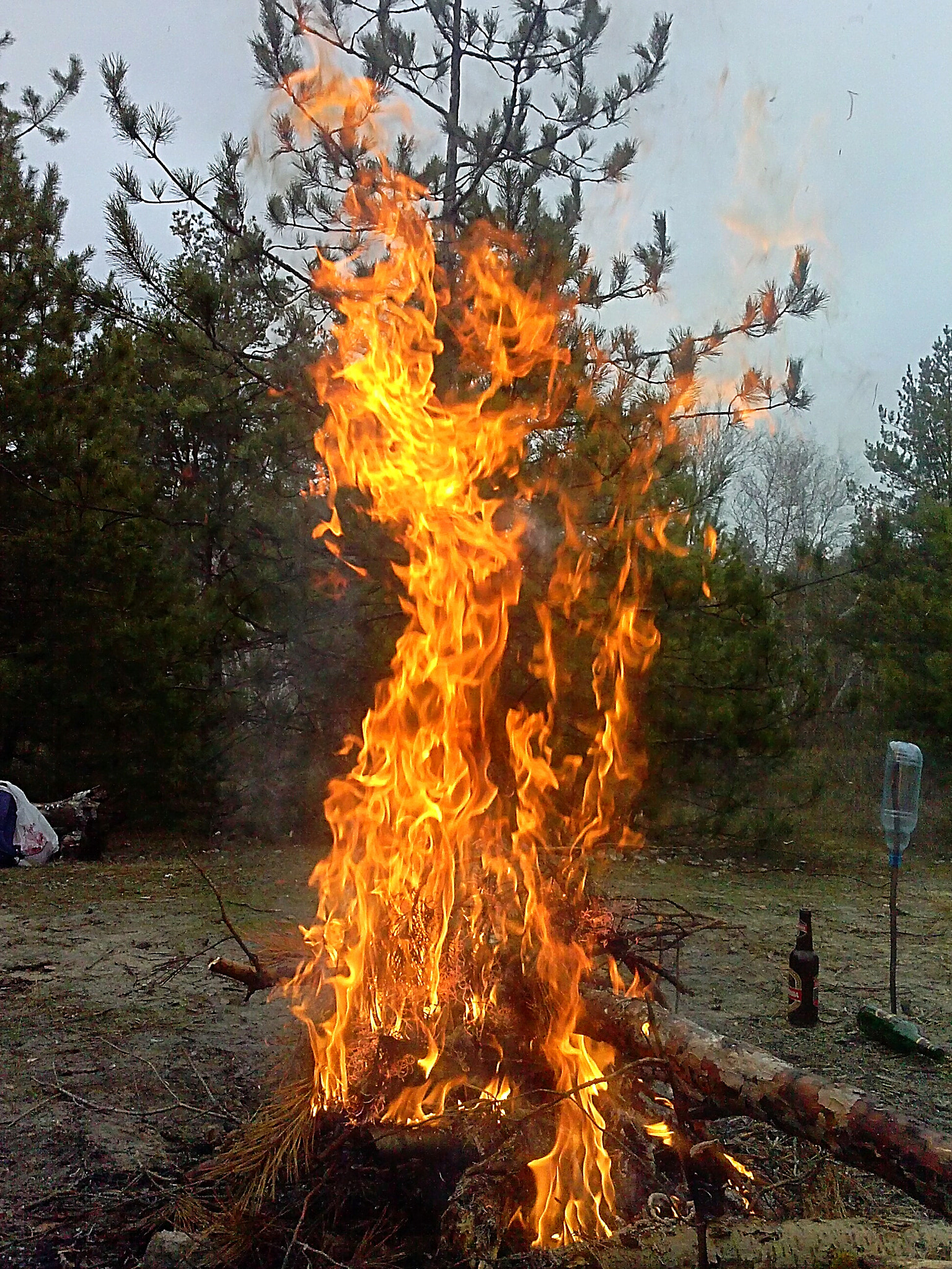 LG OPTIMUS L9 sample photo. Fire photography