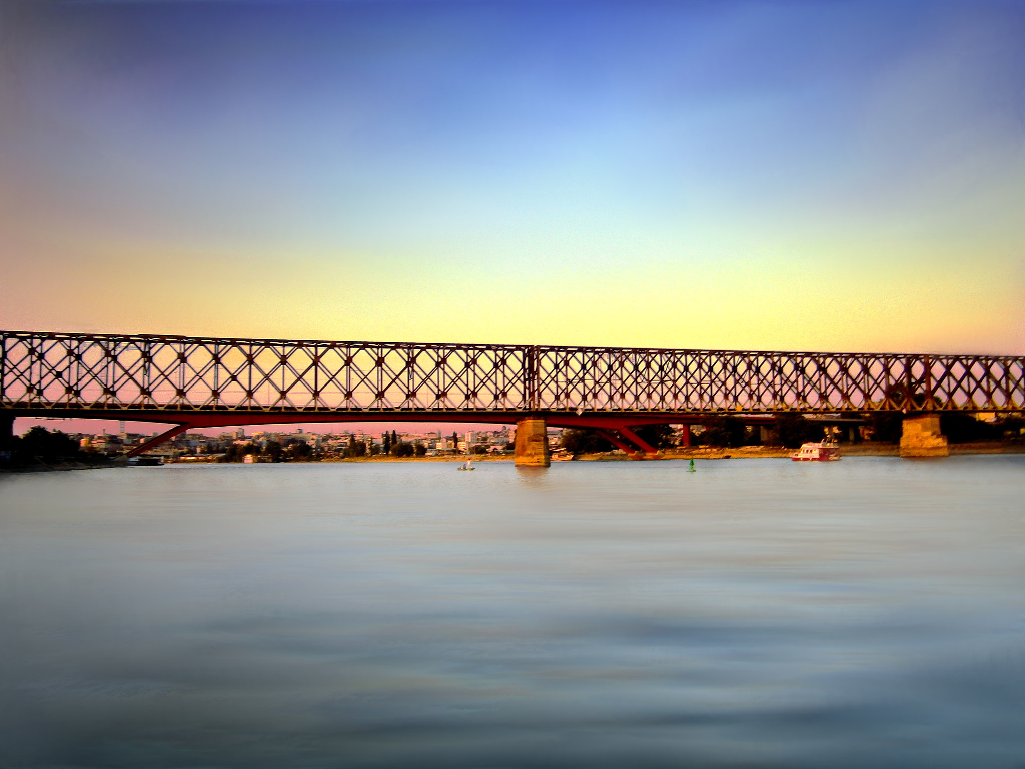 Olympus VG145,VG140,D715 sample photo. Old railway bridge photography
