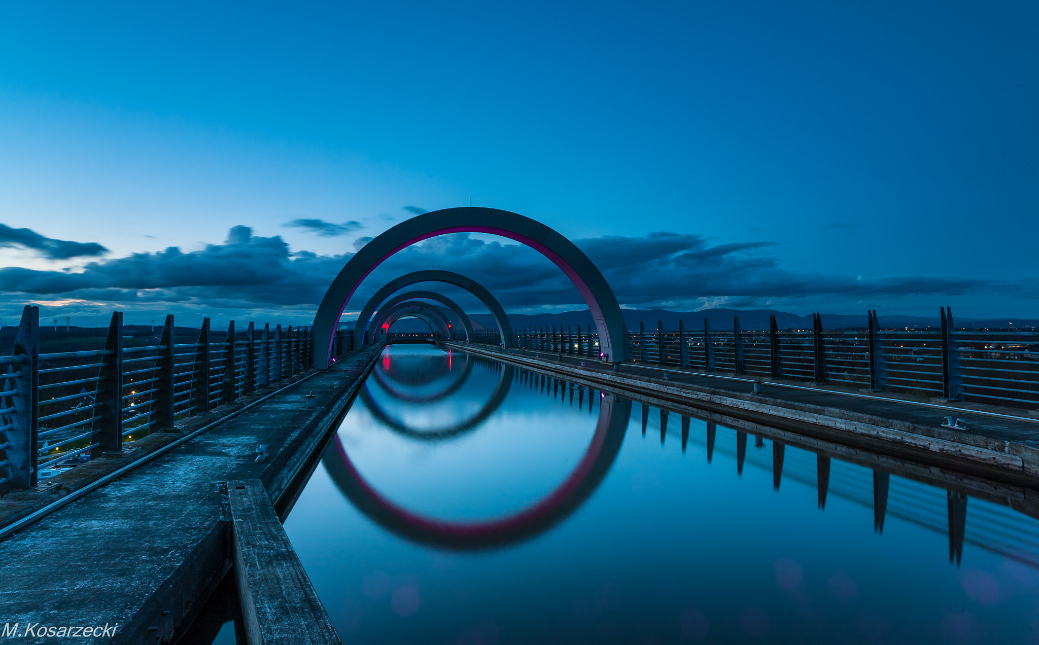 Canon EOS 5D + Sigma 24mm f/1.8 DG Macro EX sample photo. Falkirk wheel photography