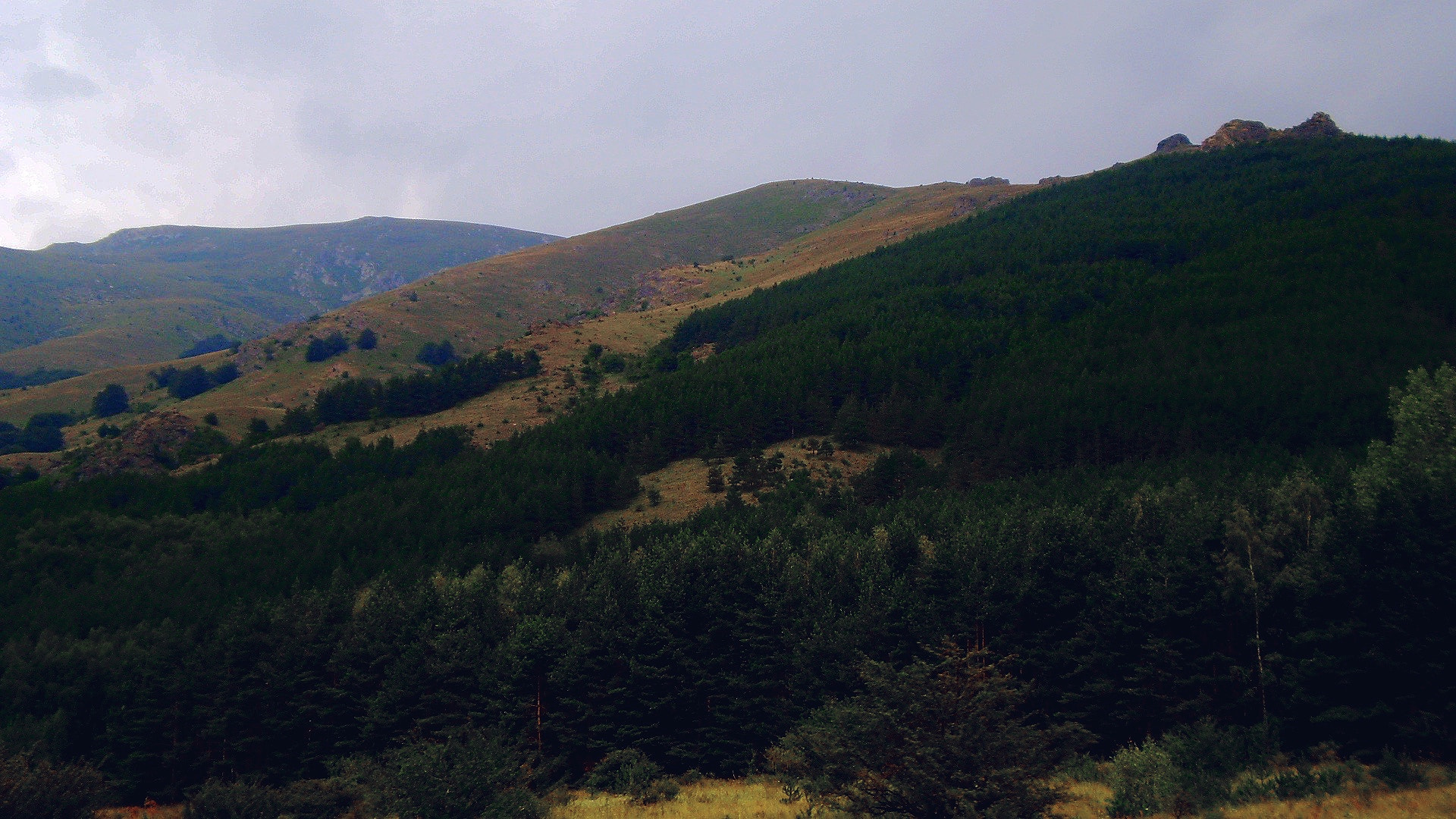 Olympus FE20,X15,C25 sample photo. Mountains in bulgaria photography