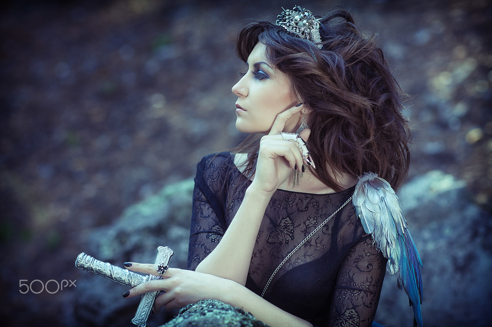 Canon EF 85mm F1.2 sample photo. Forest woman photography