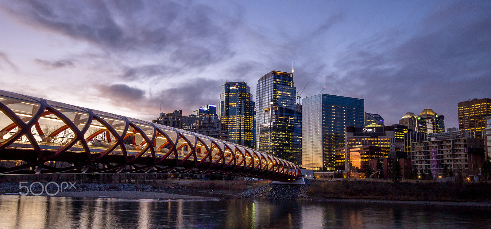Sigma 10-20mm F4-5.6 EX DC HSM sample photo. Calgary peace bridge photography