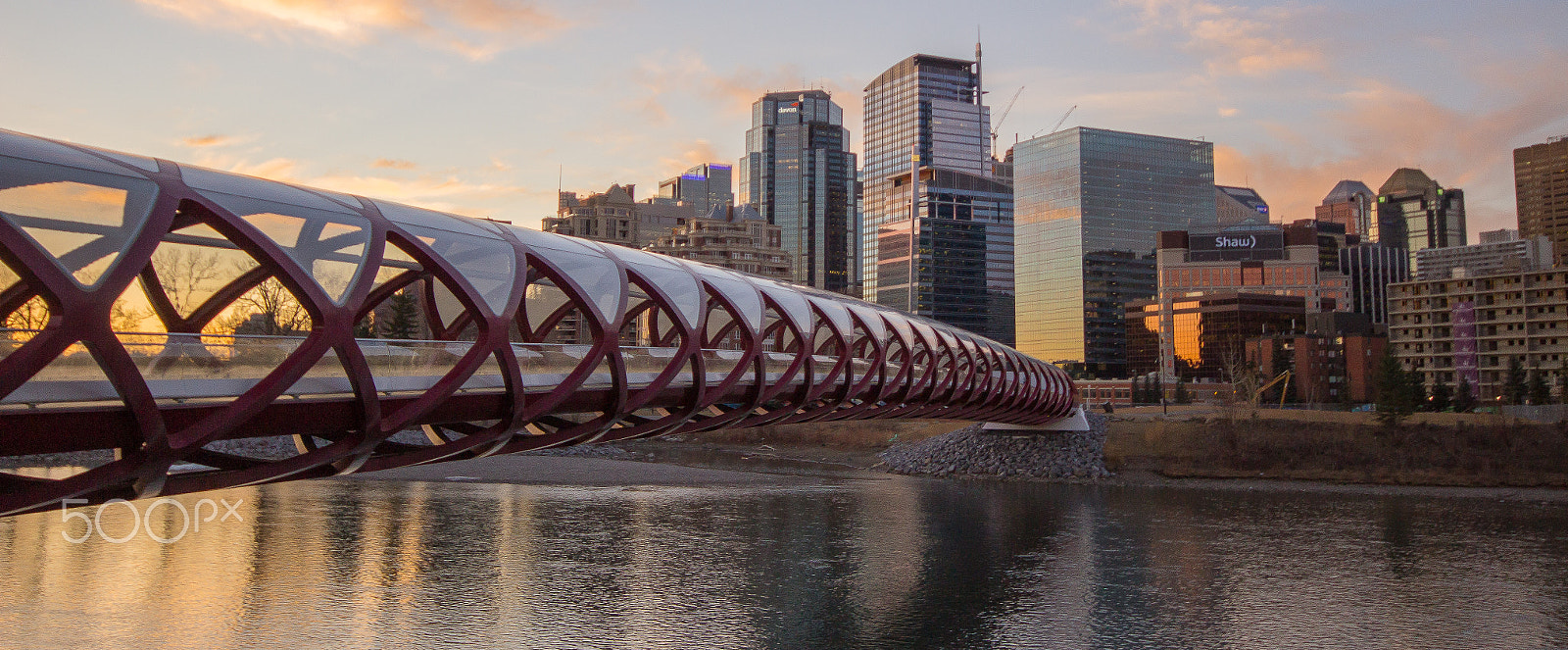 Sigma 10-20mm F4-5.6 EX DC HSM sample photo. Calgary peace bridge panorama photography