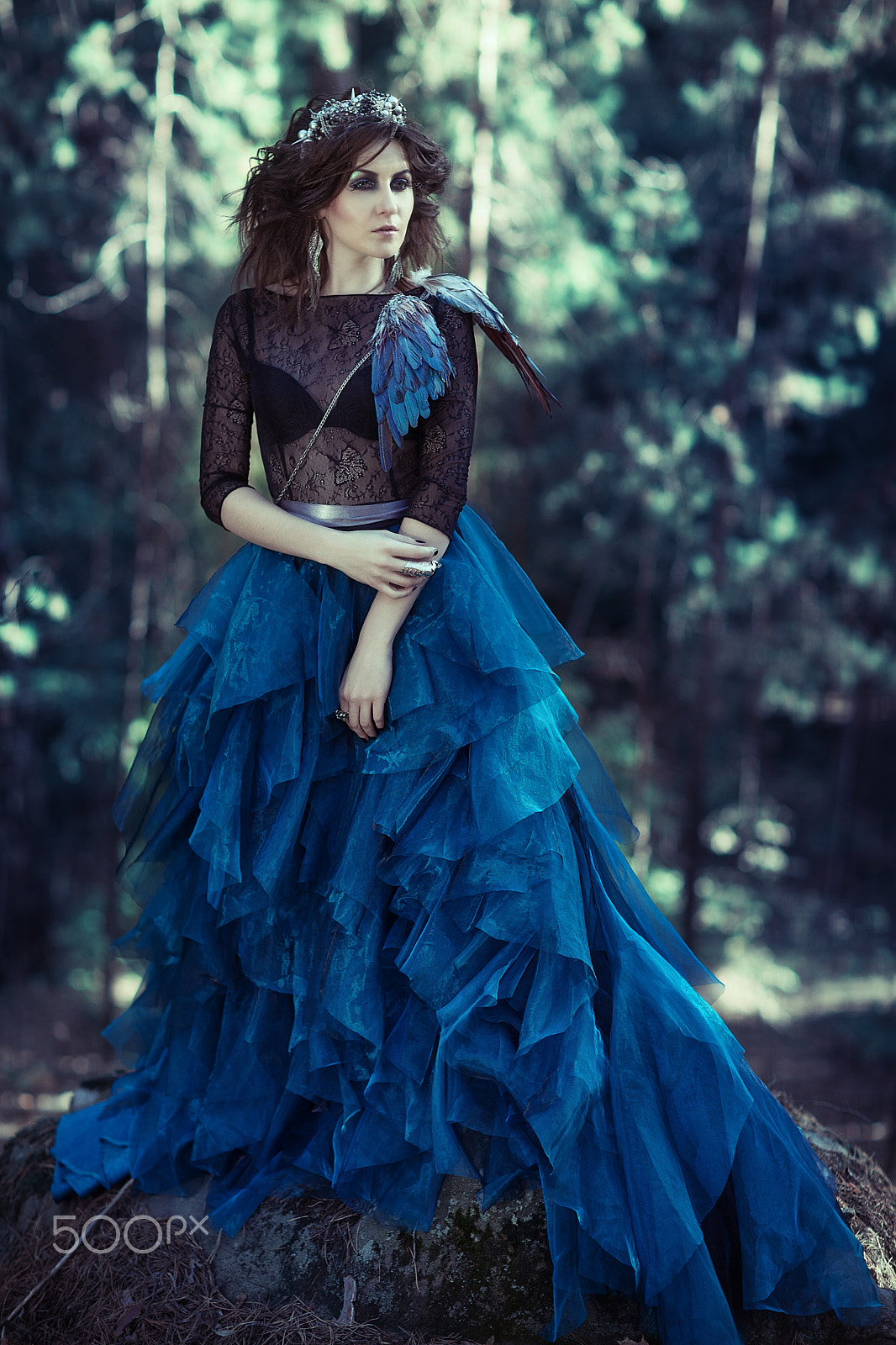 Canon EF 85mm F1.2 sample photo. Forest woman photography