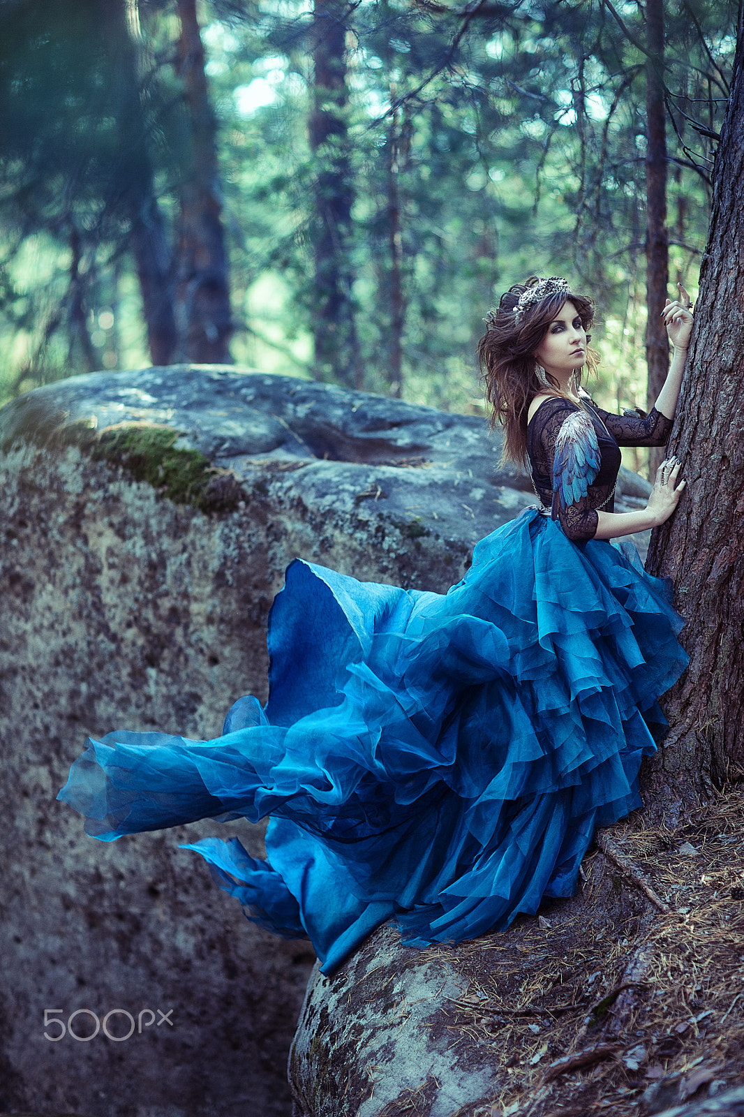 Canon EF 85mm F1.2 sample photo. Forest woman photography