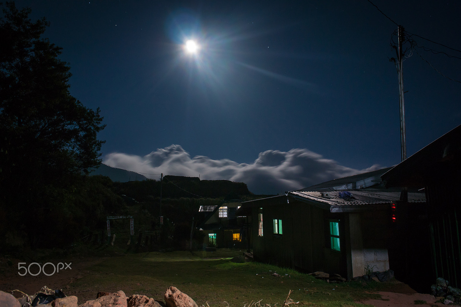 Nikon 1 Nikkor 10mm F2.8 sample photo. Moon and cloud photography