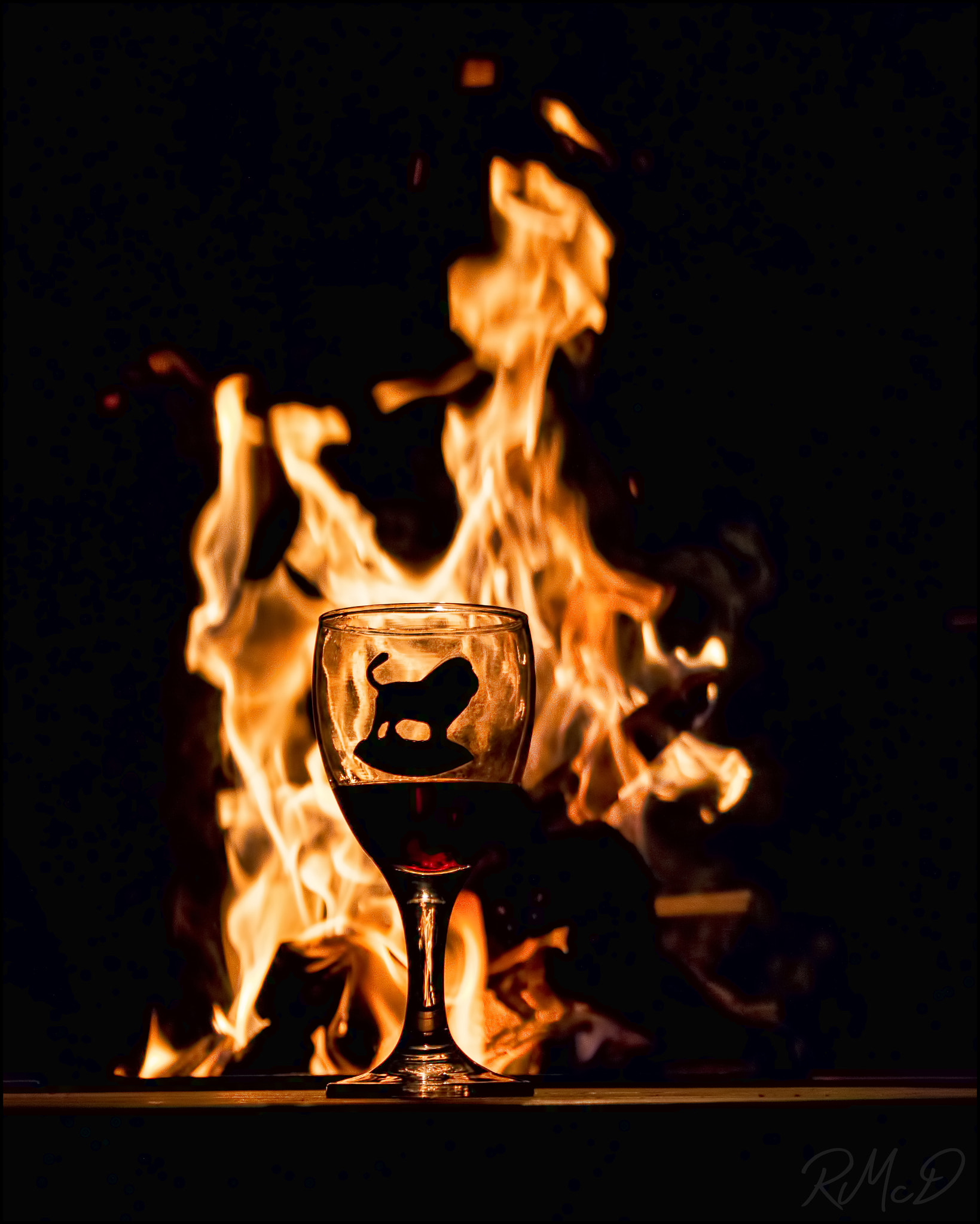 Canon EF-S 18-55mm F3.5-5.6 sample photo. Fire photography
