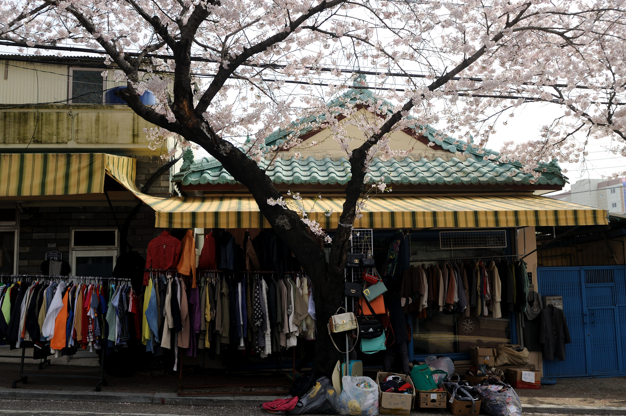 Sigma 17-35mm F2.8-4 EX DG  Aspherical HSM sample photo. The old clothes shop in the old city photography