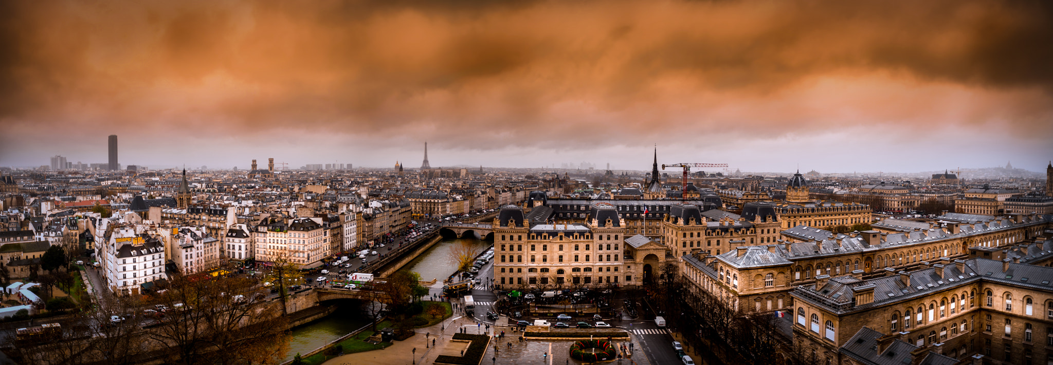 Nikon D750 + AF Nikkor 20mm f/2.8 sample photo. Vacation photo of paris city taken from roof-top photography
