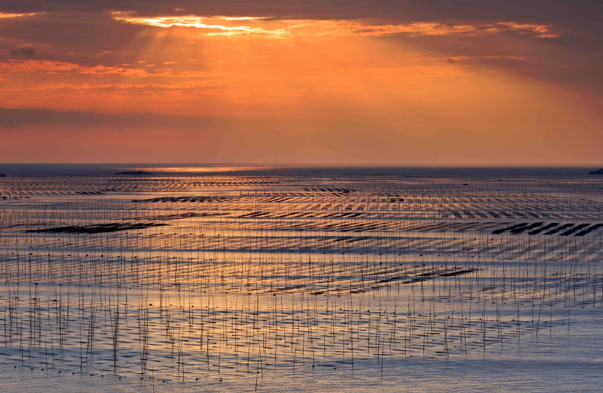 Canon EF 70-300mm F4-5.6L IS USM sample photo. Dawn at beiqui, xiapu - 0250-2 photography