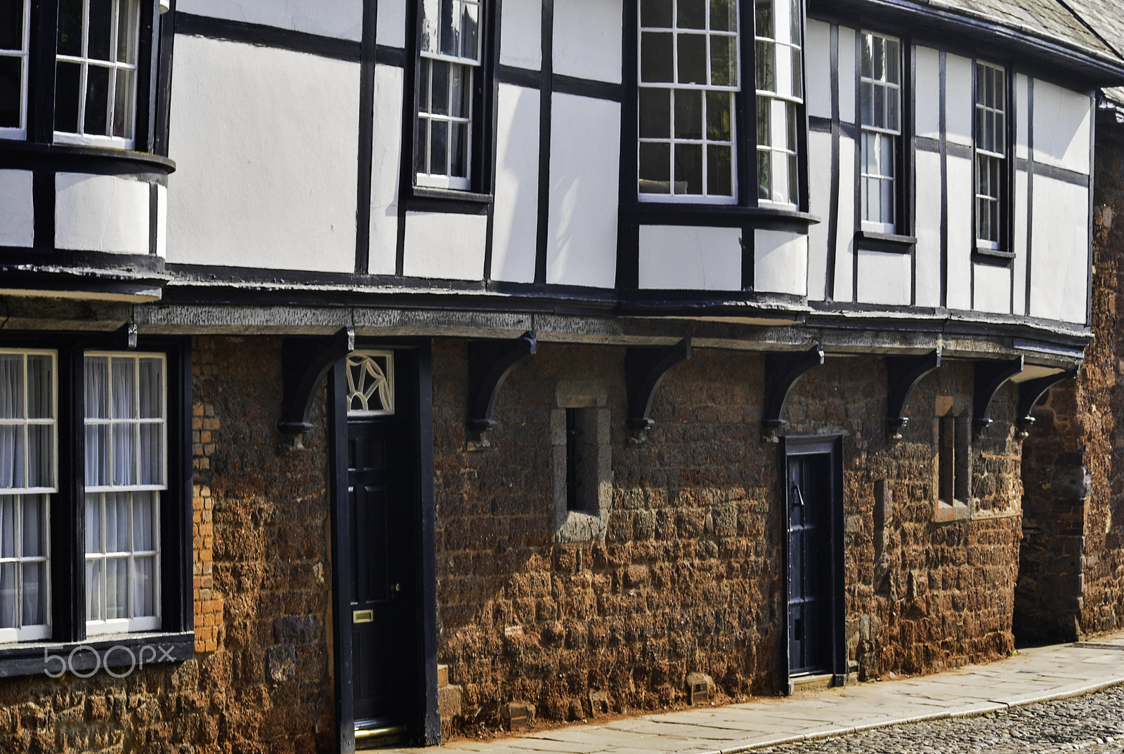 Sigma 70-300mm F4-5.6 APO DG Macro sample photo. Tudor cottages in exeter photography