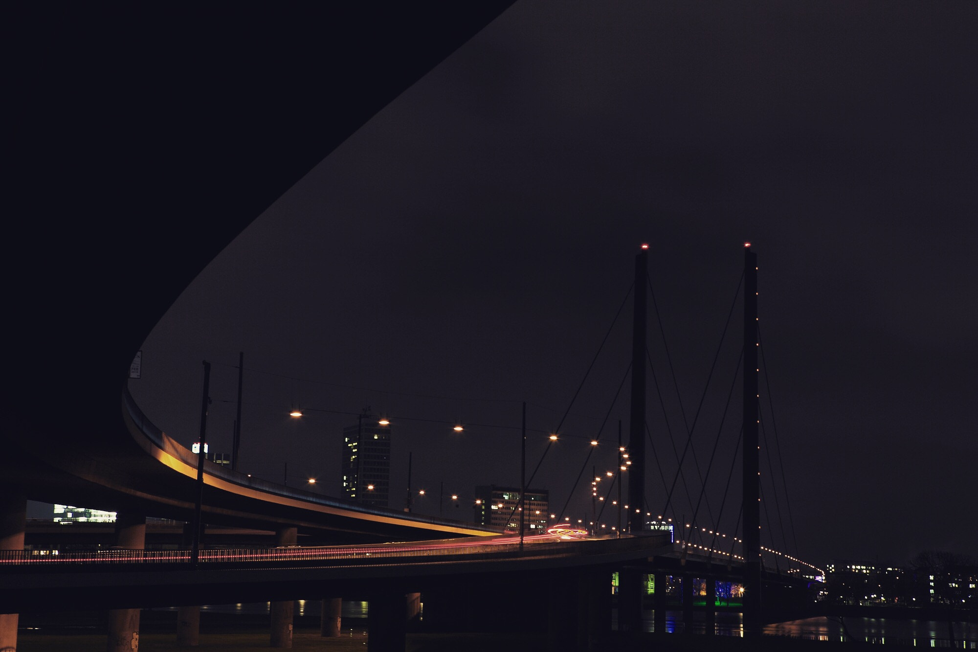 Canon EF 24-70mm F2.8L USM sample photo. Bridge on rhein river photography