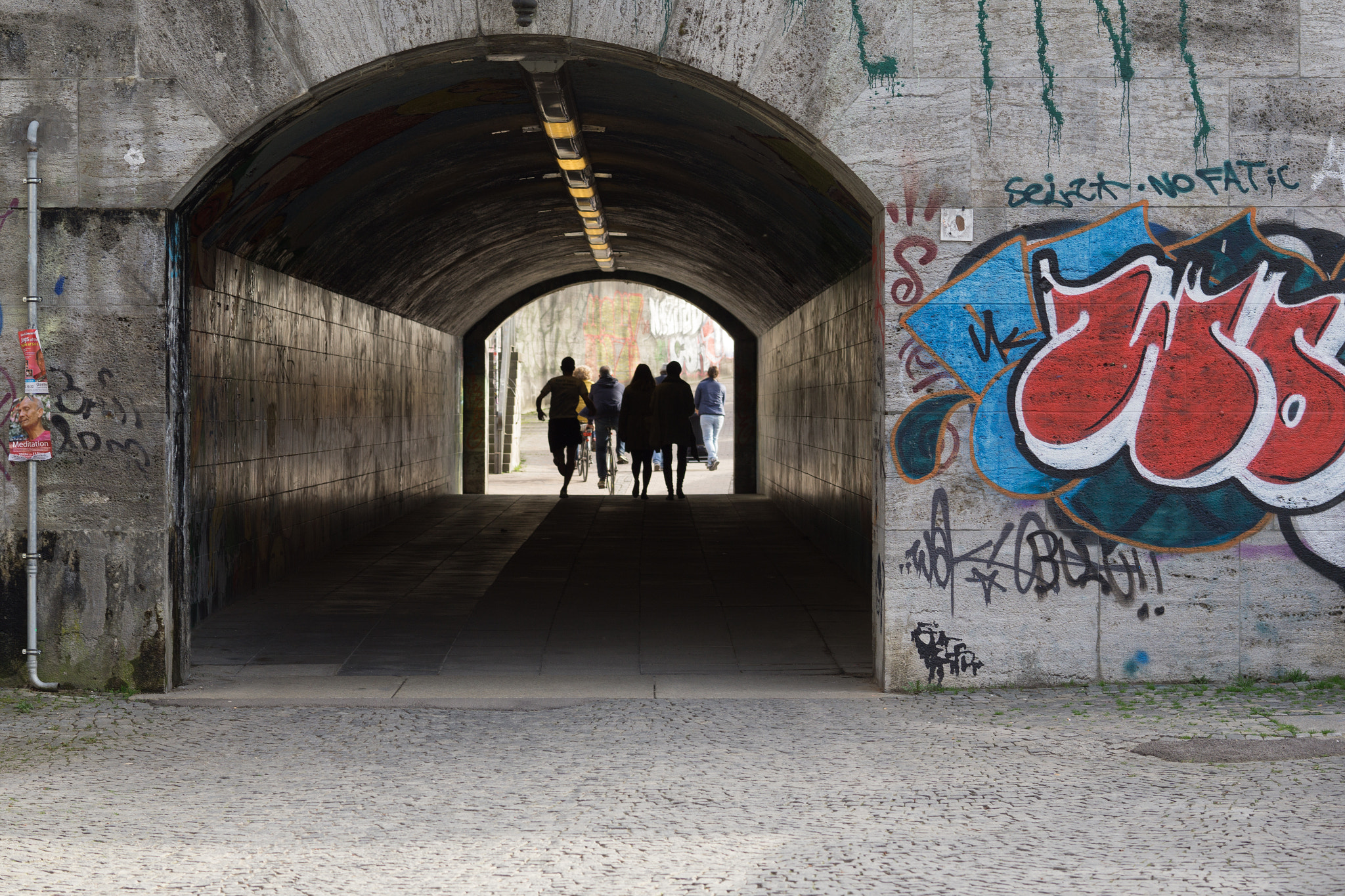 Sony a5100 + E 60mm F2.8 sample photo. Pedestrian tunnel photography
