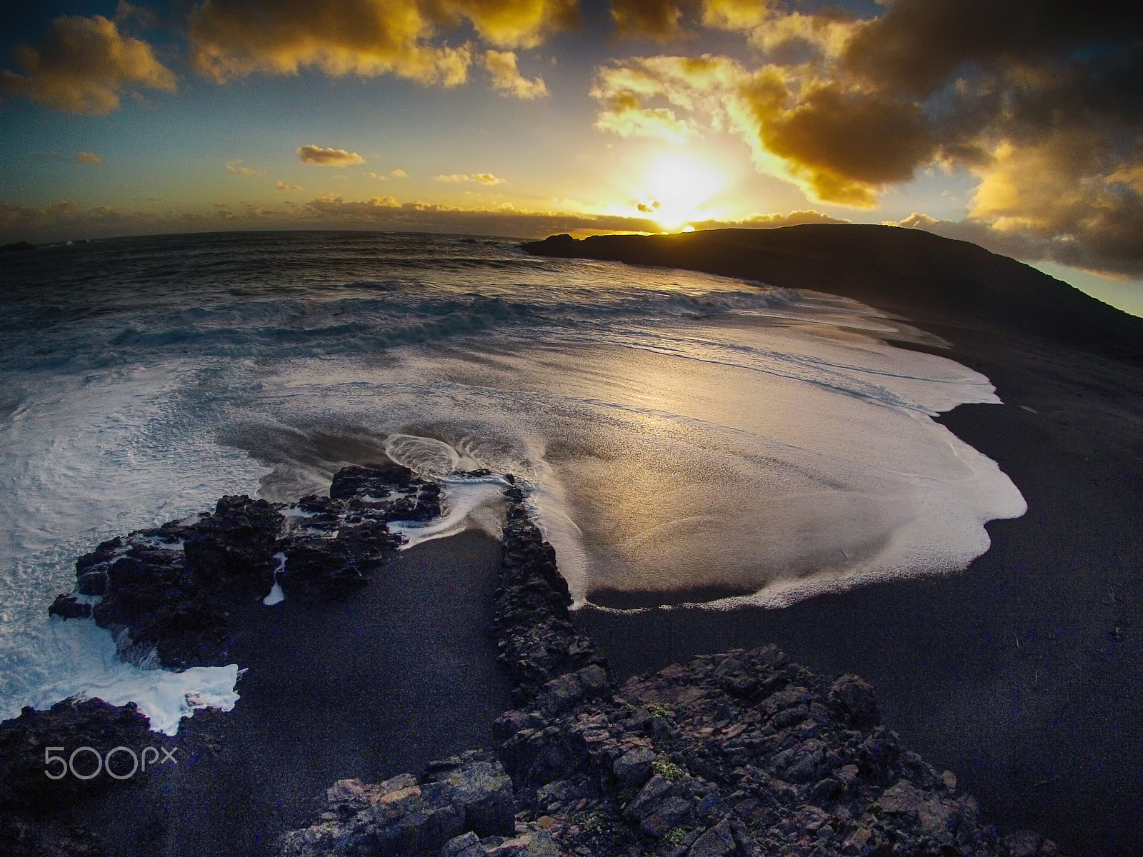 GoPro Hero3-Silver Edition sample photo. Sunset in chiloe island - chile photography