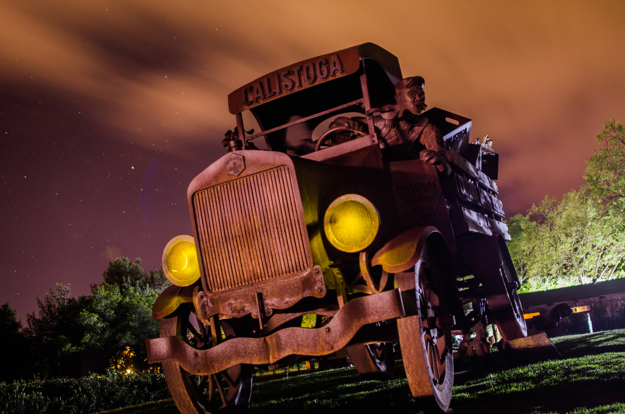 Samyang 12mm F2.8 ED AS NCS Fisheye sample photo. Calistoga water truck photography