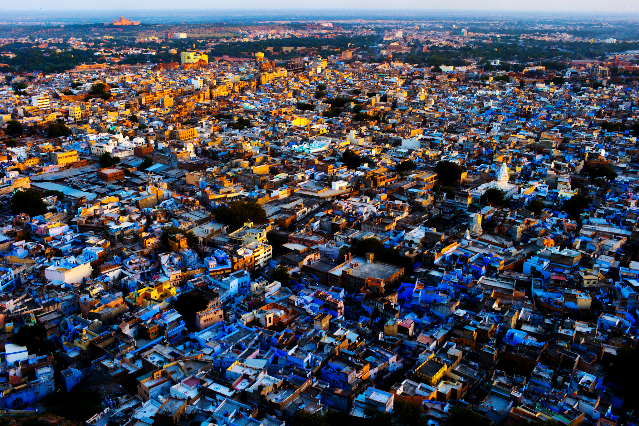 Canon EOS-1D X + Canon EF 35mm F1.4L USM sample photo. Jodhpur, the blue city, at sunset in india. photography