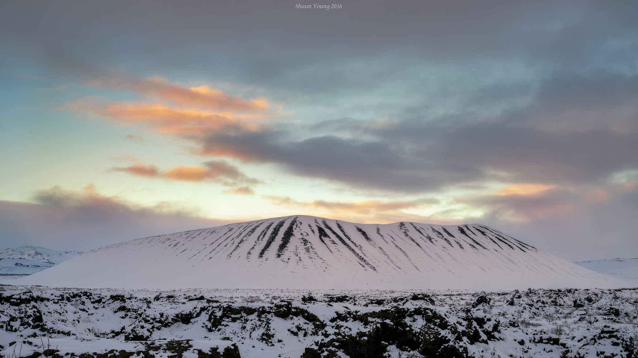 Sony a7R II + Canon EF 24-70mm F4L IS USM sample photo. Hverfjall crater photography