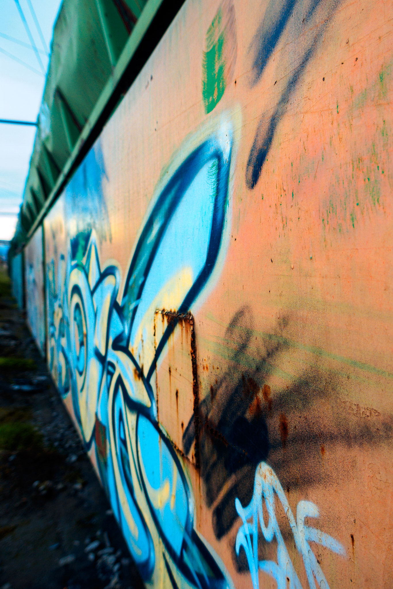 Olympus OM-D E-M5 sample photo. Graffiti wagon photography