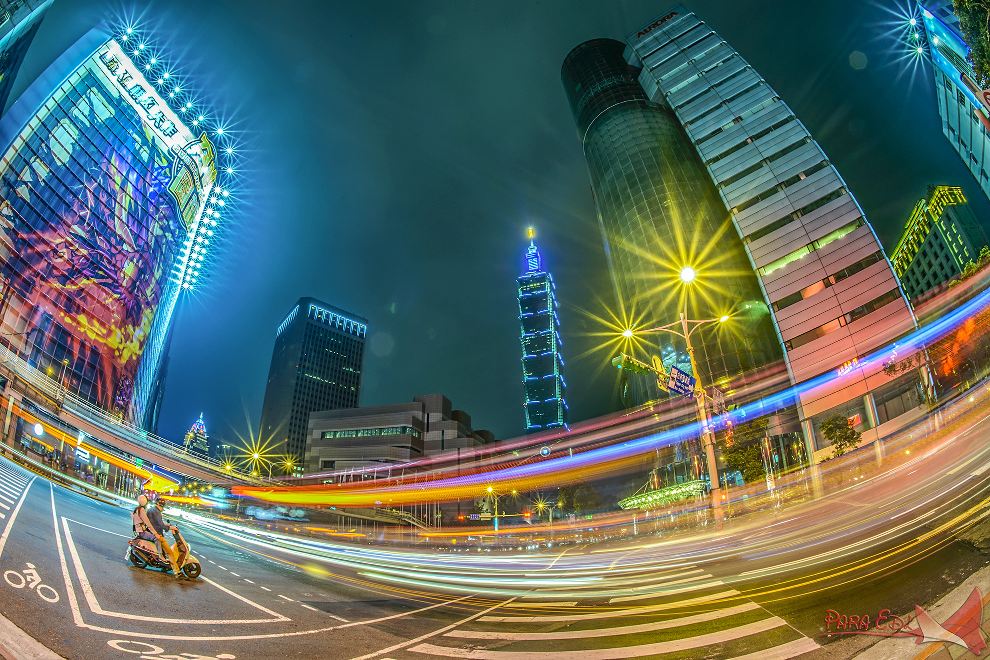 Nikon D800E + Nikon AF Fisheye-Nikkor 16mm F2.8D sample photo. Taipei101 photography
