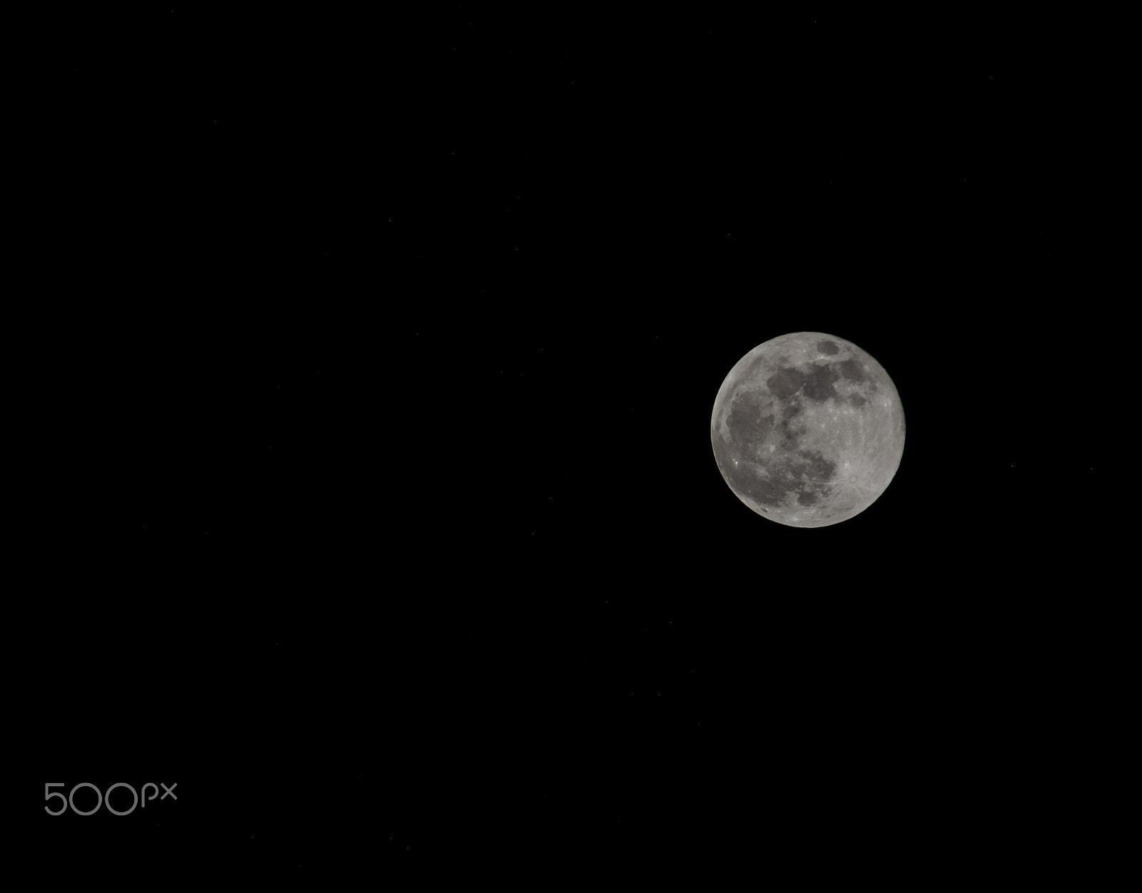 AF-S Zoom-Nikkor 80-200mm f/2.8D IF-ED sample photo. Full moon photography