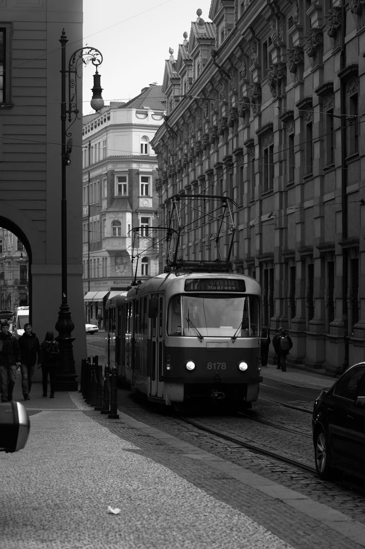 Nikon Df + Nikon AF-S Nikkor 85mm F1.4G sample photo. Tram in prague photography