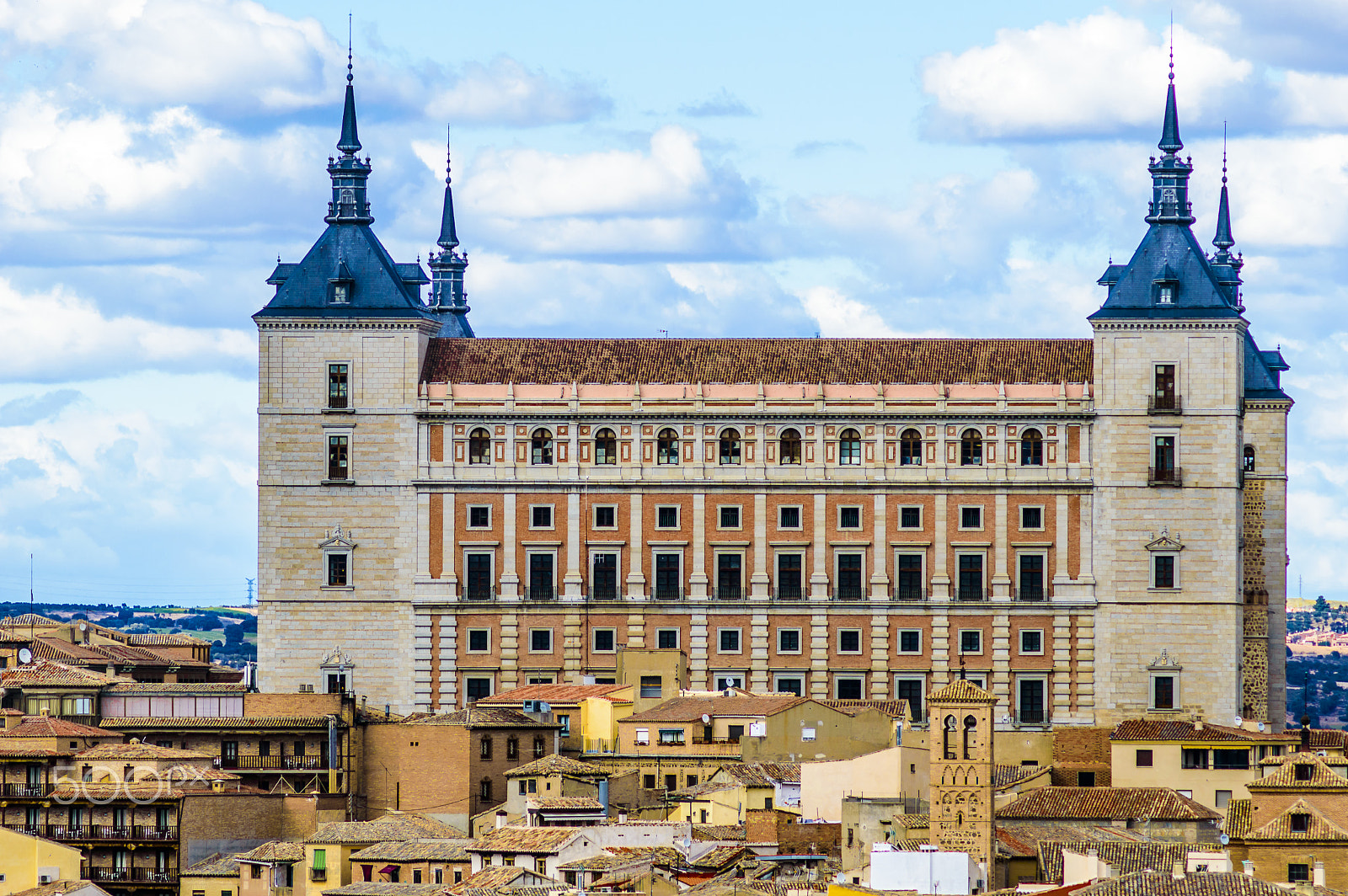 AF Zoom-Nikkor 75-300mm f/4.5-5.6 sample photo. Toledo's alcazar photography