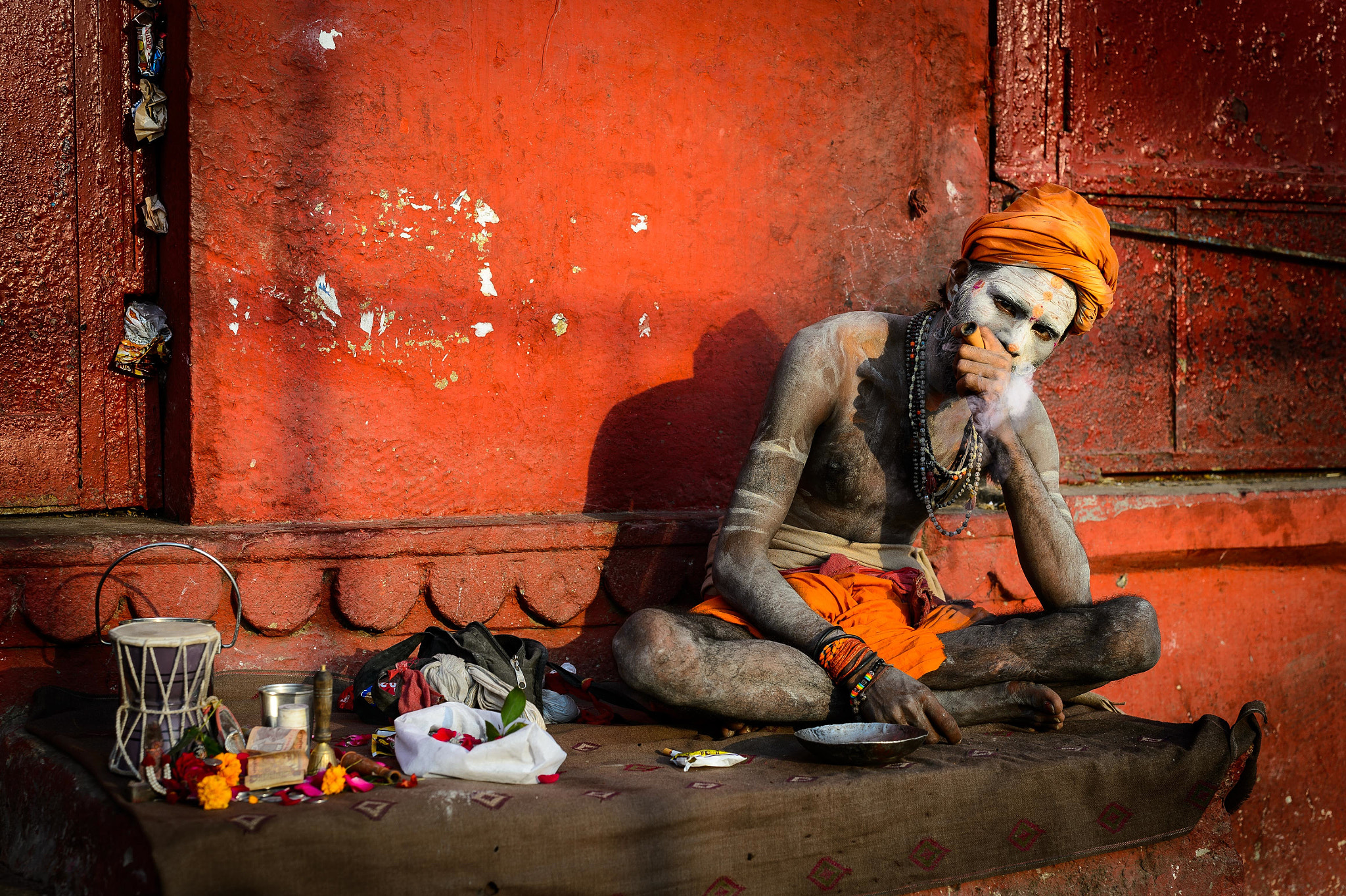 ZEISS Otus 55mm F1.4 sample photo. Ganja sadhu photography