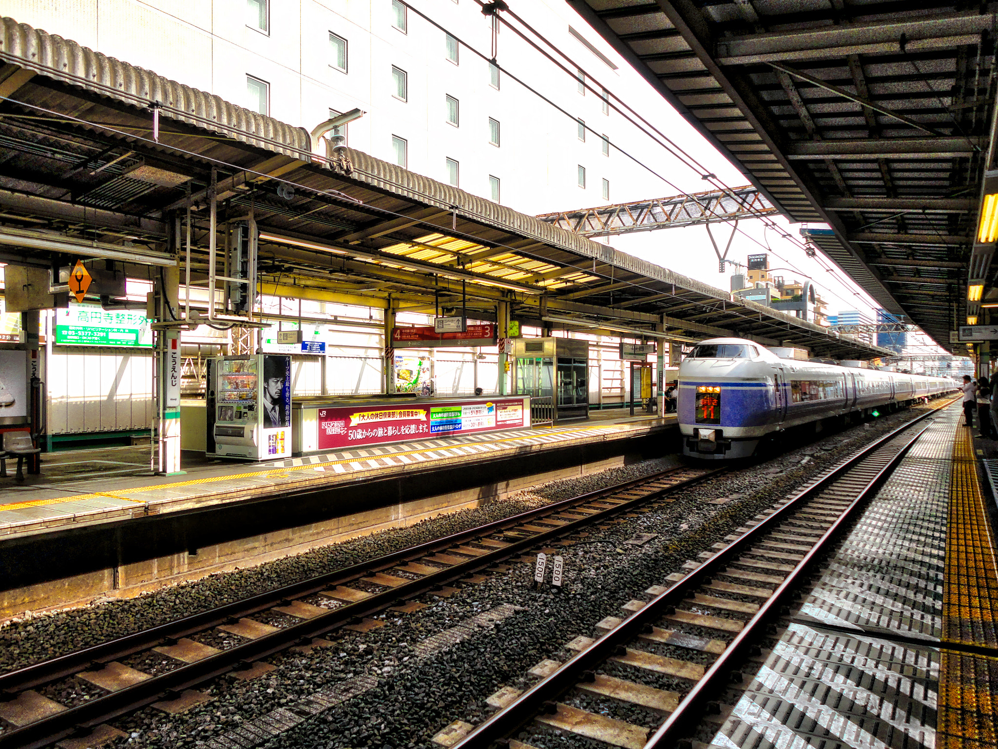 Sony DSC-W360 sample photo. Train station, tokyo, japan photography