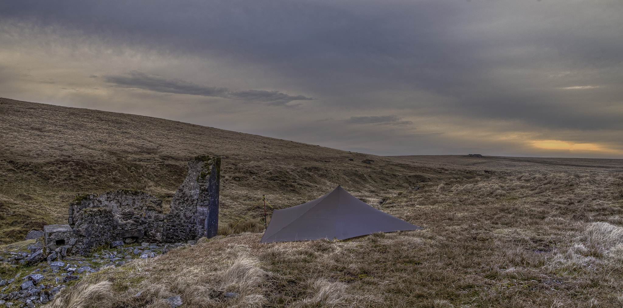 Pentax K-50 sample photo. Bleak house wild camp photography