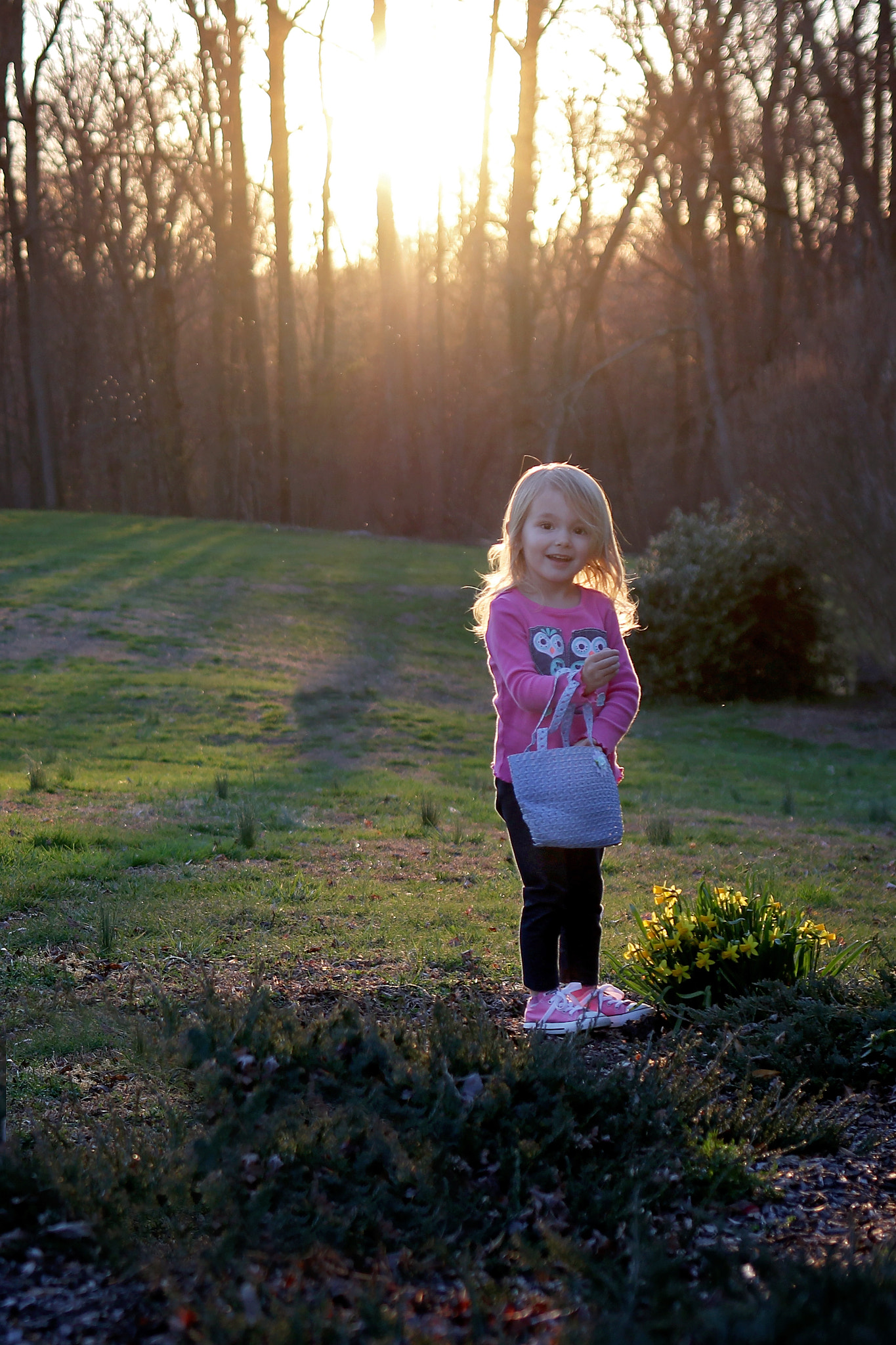 Canon EF 35mm F2 IS USM sample photo. Egg hunt photography
