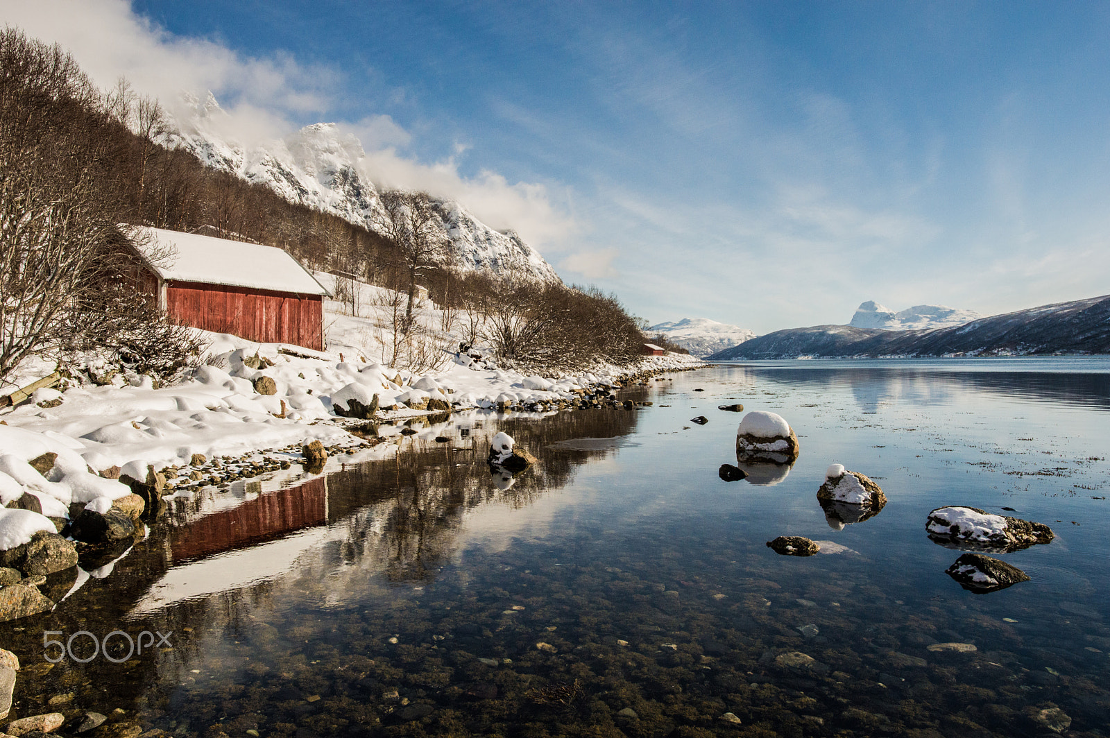 Nikon D3200 + Samyang 16mm F2 ED AS UMC CS sample photo. Glassy fjord photography