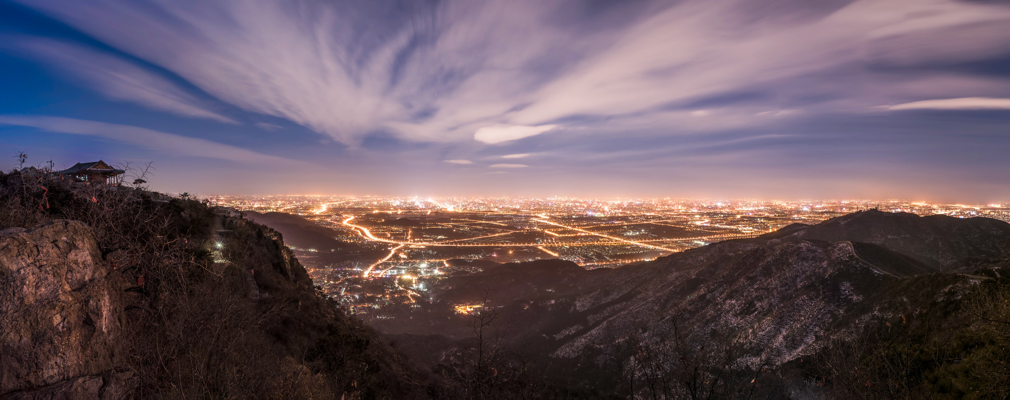 Nikon D750 + AF-S Nikkor 35mm f/1.8G sample photo. Sight of beijing from mountain xiang photography