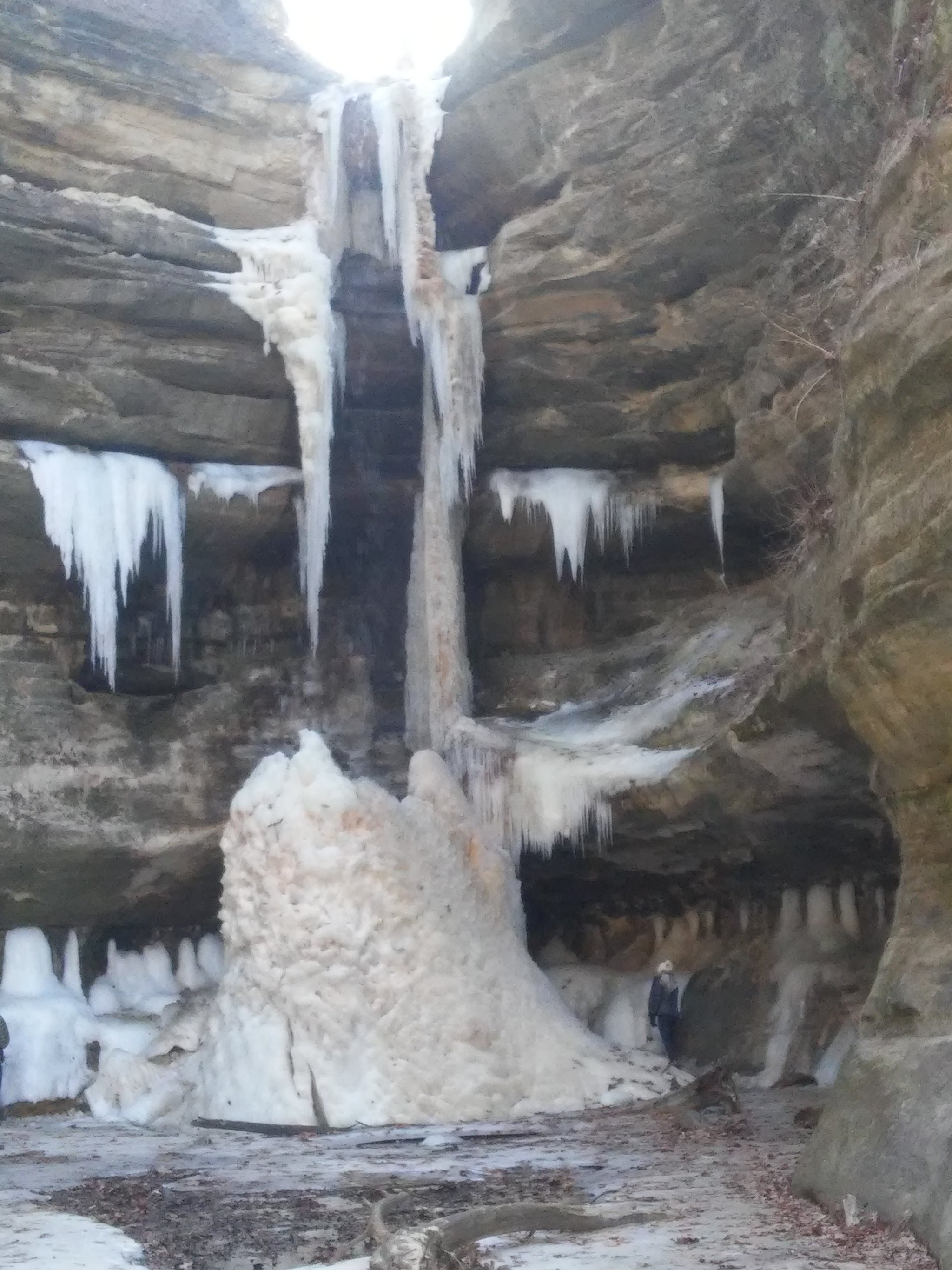 LG G3 Vigor sample photo. Frozen waterfall photography