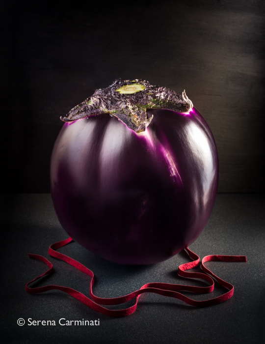 Nikon D800 + AF Nikkor 50mm f/1.8 sample photo. Aubergine with red lace. photography