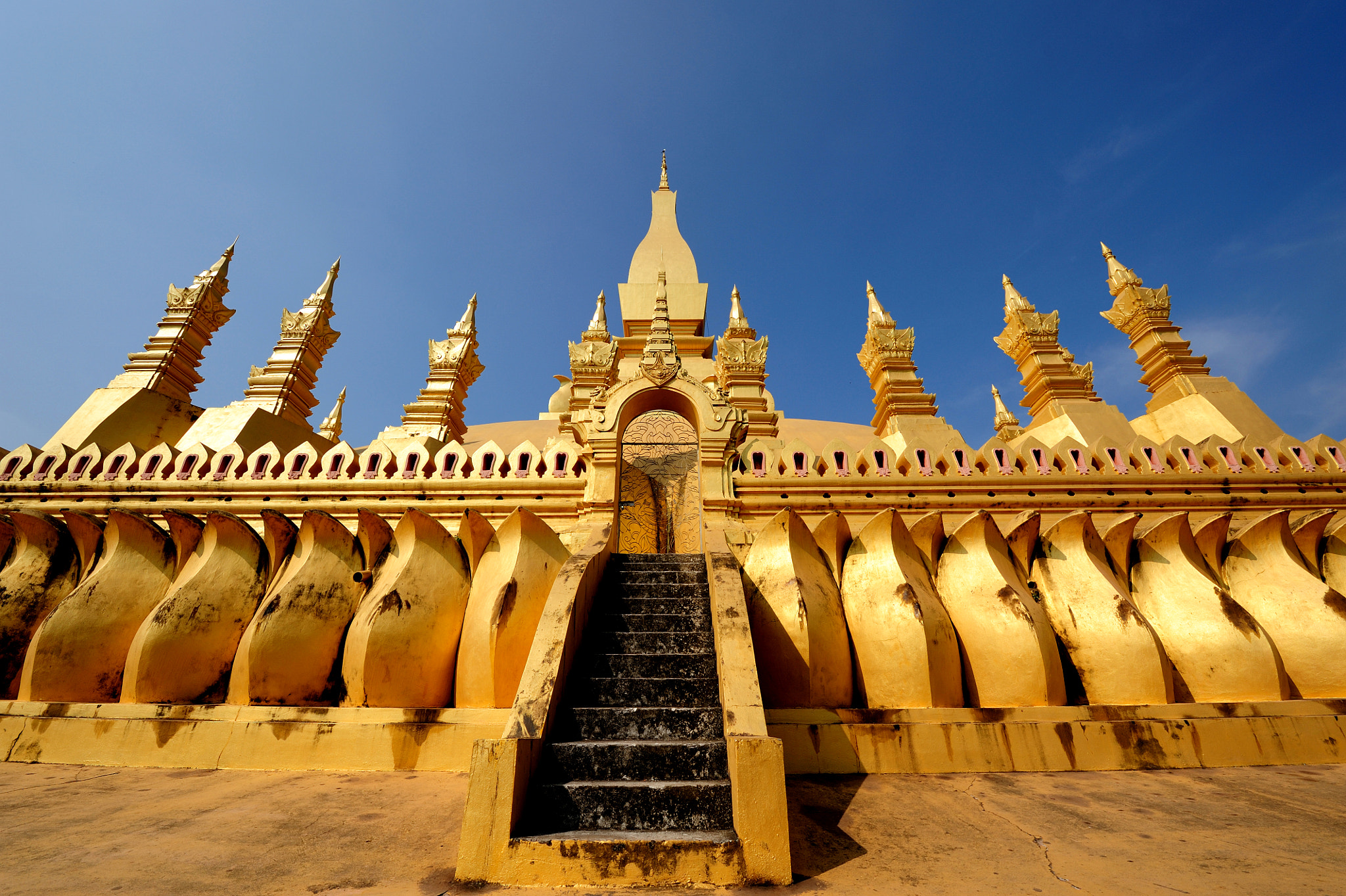 Pha That Luang Golden Temple, Vientiane, Laos by Sal Marston / 500px