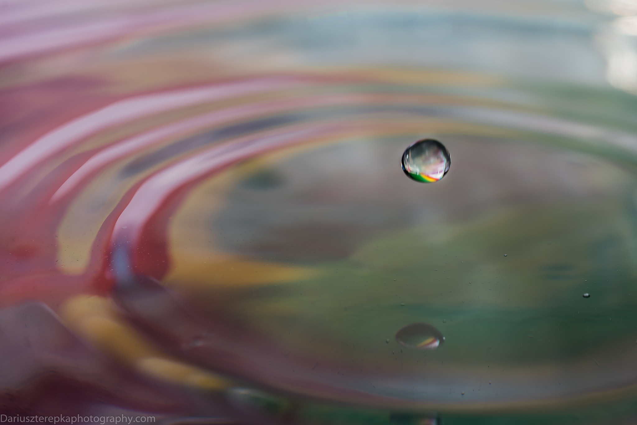 Nikon D750 + AF Micro-Nikkor 60mm f/2.8 sample photo. Colorful water drops photography