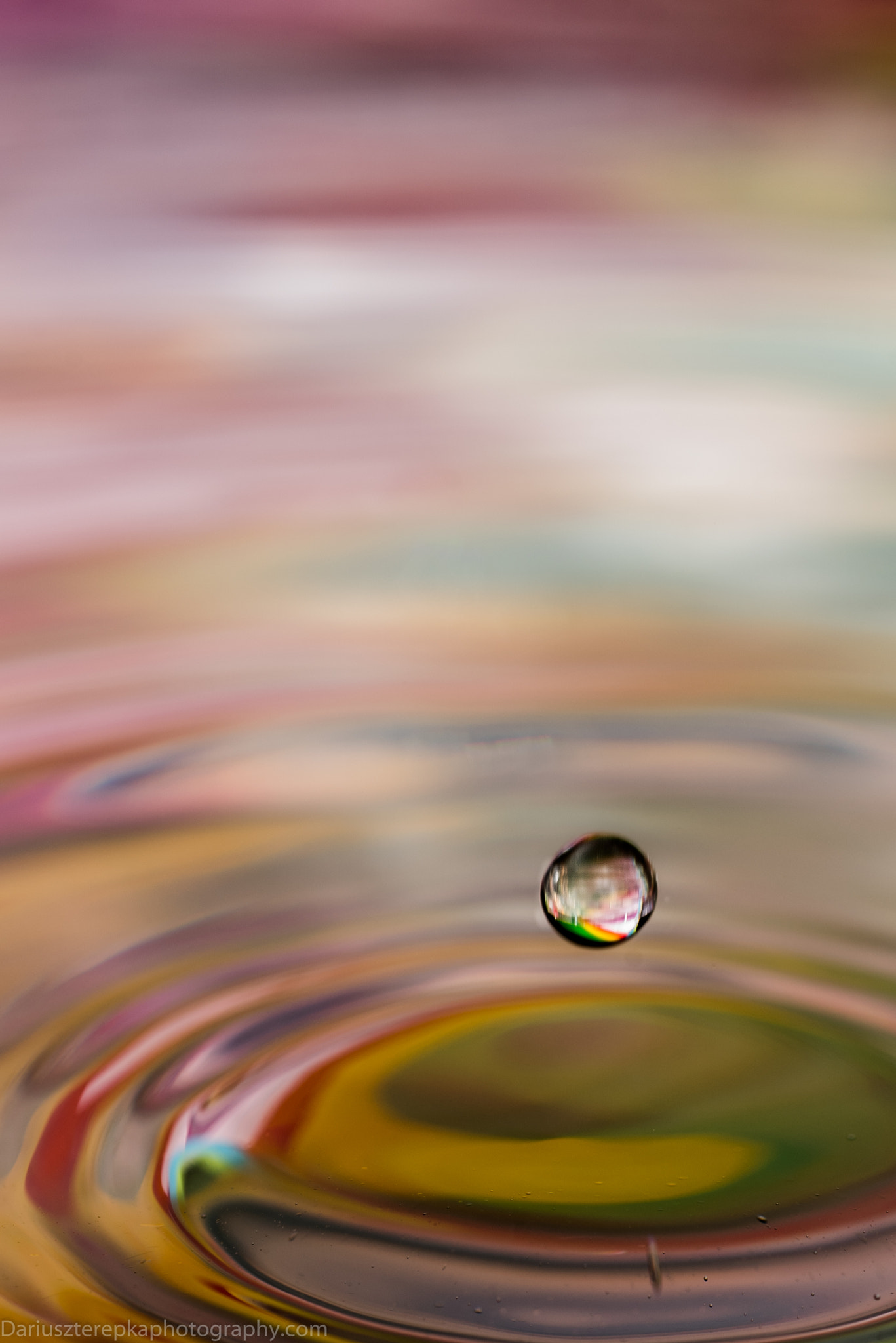 Nikon D750 + AF Micro-Nikkor 60mm f/2.8 sample photo. Colorful water drops photography
