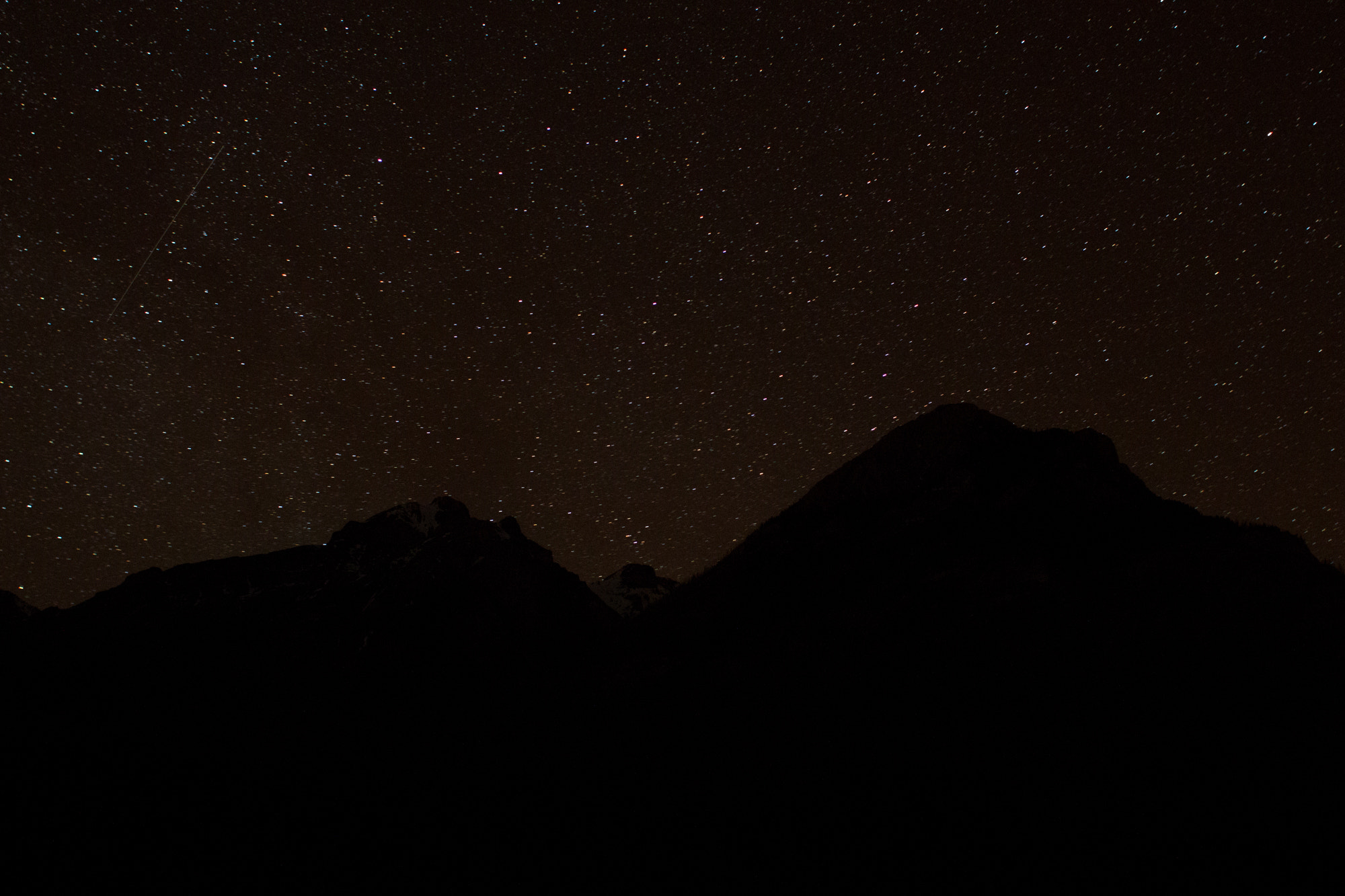 Canon EF 28mm F1.8 USM sample photo. Banff night photography