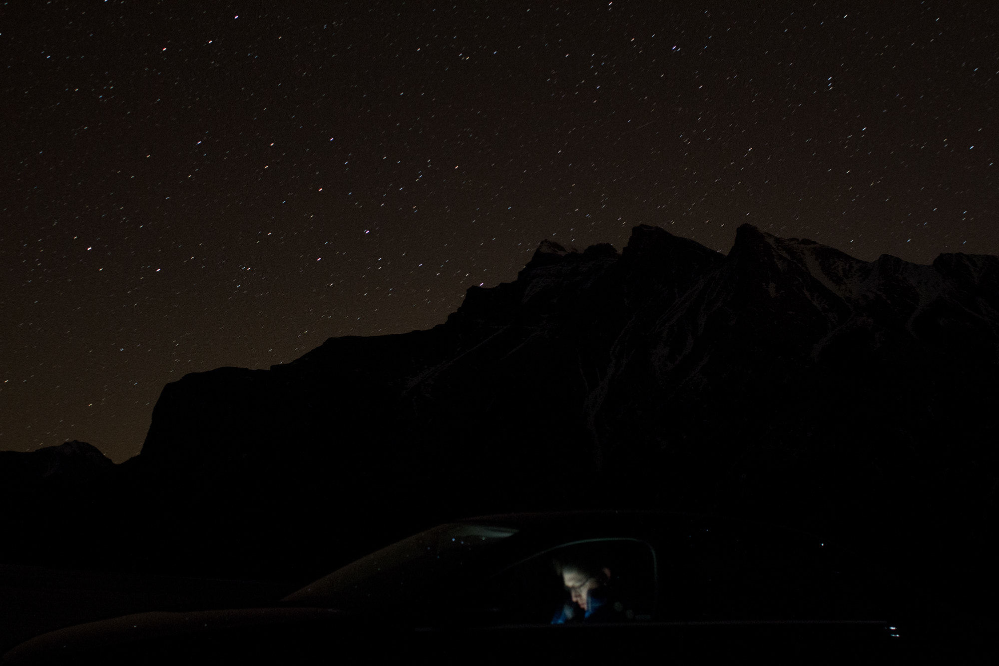 Canon EF 28mm F1.8 USM sample photo. Banff night photography