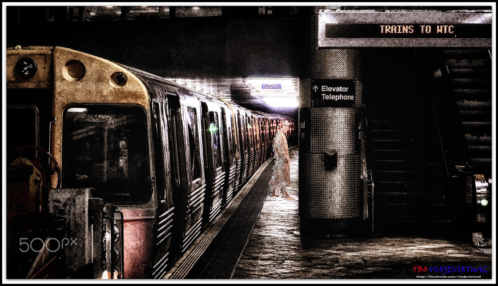 Fujifilm FinePix F850EXR sample photo. Departing. subway of midnight. photography